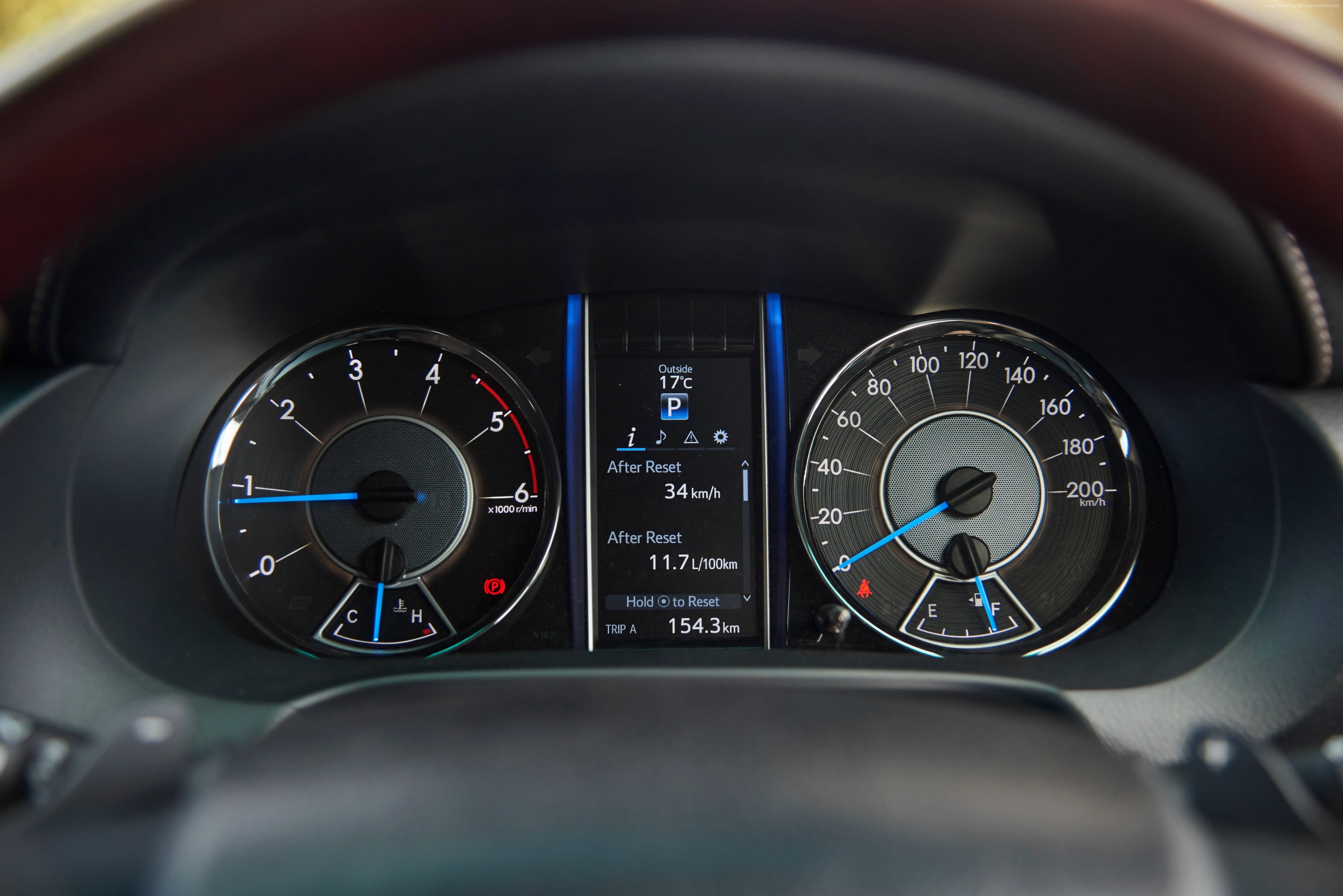 instrument cluster, Toyota Fortuner, 4K, HD Wallpaper