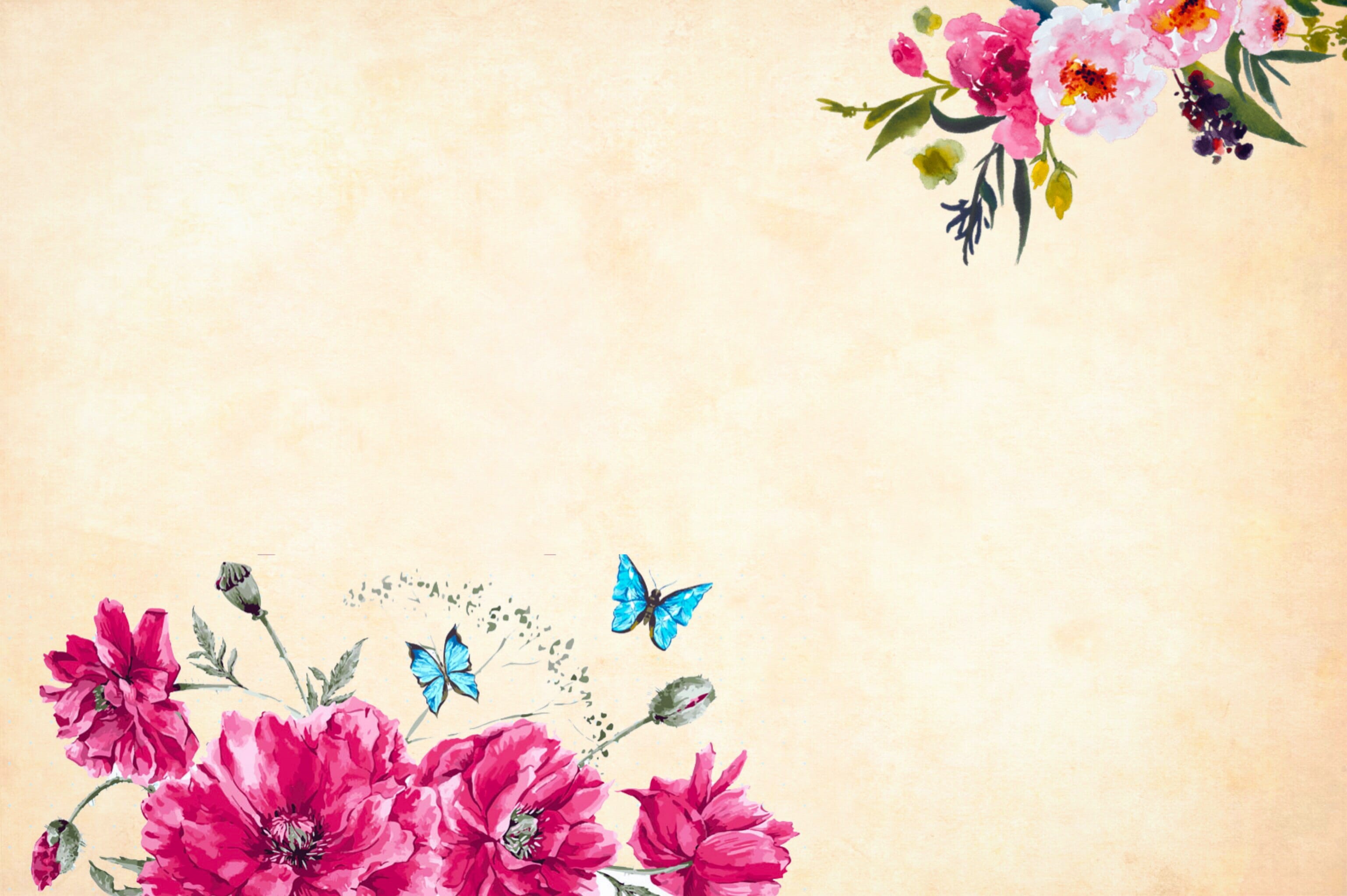 retro-styled, vulnerability, blank, outdoors, freshness, calm, leaf, plant, decoration, beauty in nature, scrapbooking, no people, butterflies, fragility, HD Wallpaper