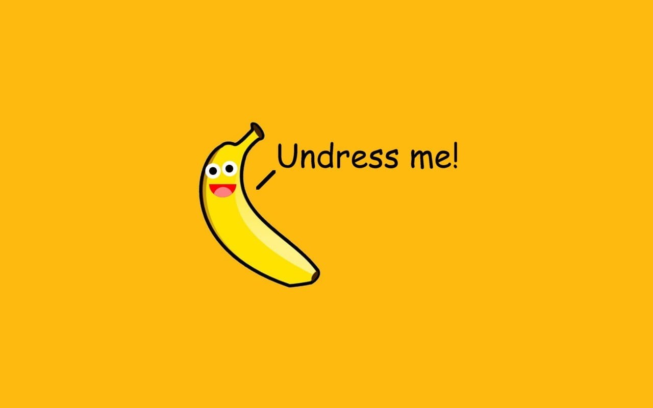 text, copy space, single object, yellow, humor, wall - building feature, illustration, yellow background, technology, close-up, communication, sign, banana, HD Wallpaper