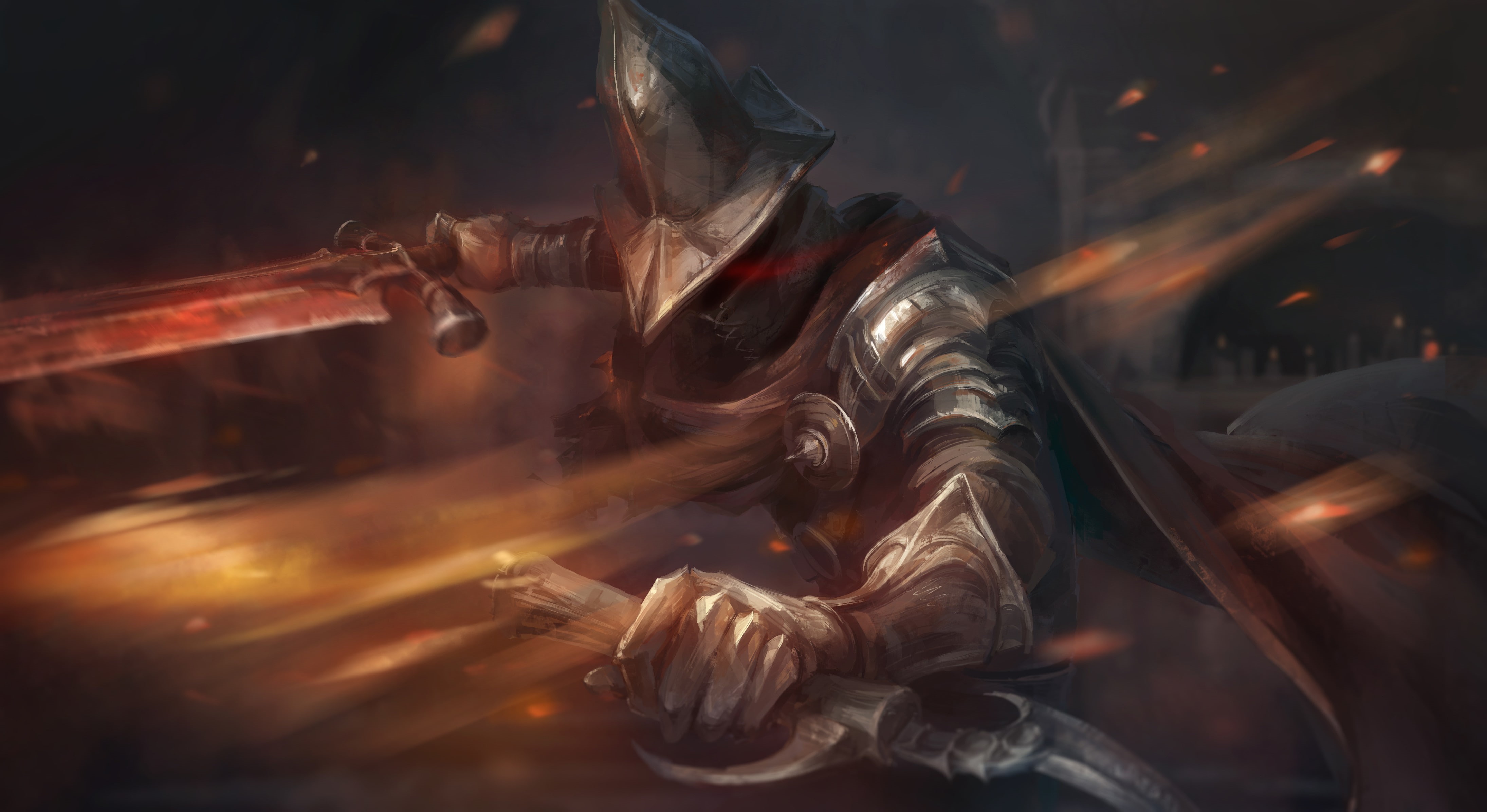 Undead Legion, fantasy art, Abyss Watchers, 4K, Dark Souls III, Farron, HD Wallpaper