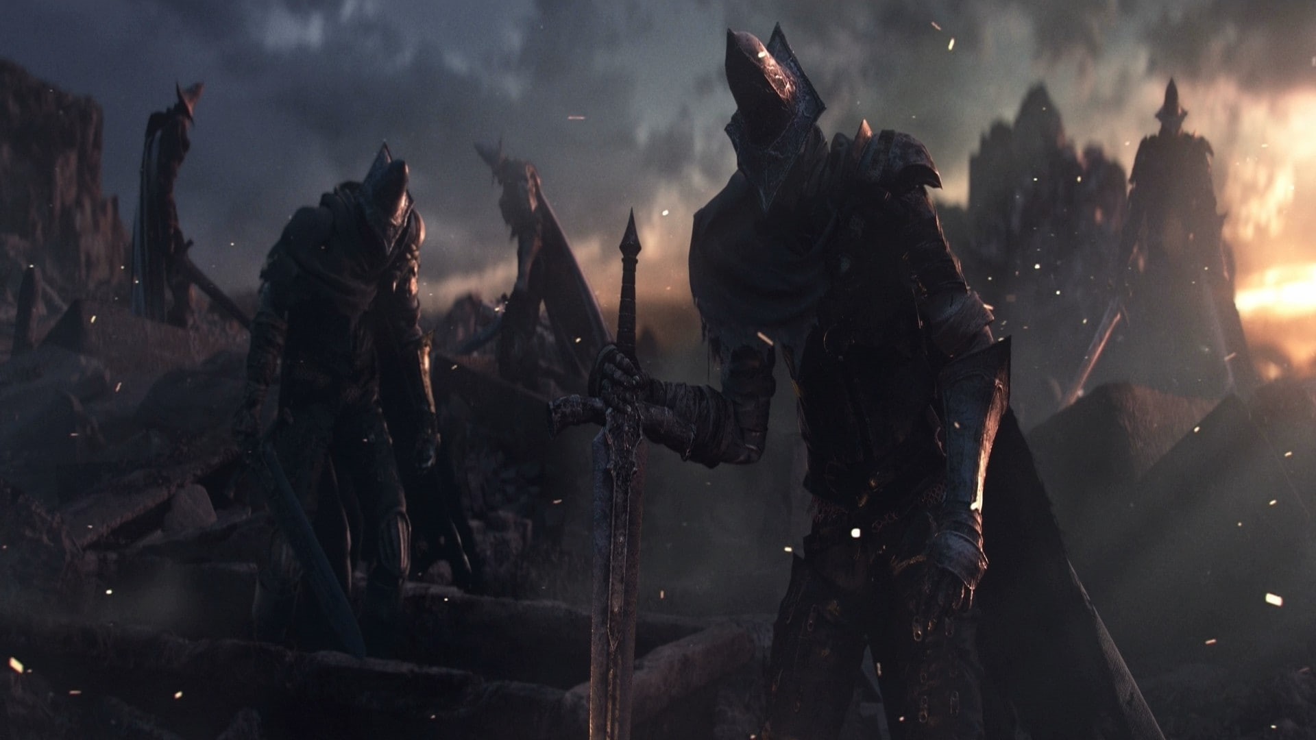video games, Dark Souls, Protoss, Abyss Watchers, Undead Legion, sword, Dark Souls III, 1080P, HD Wallpaper