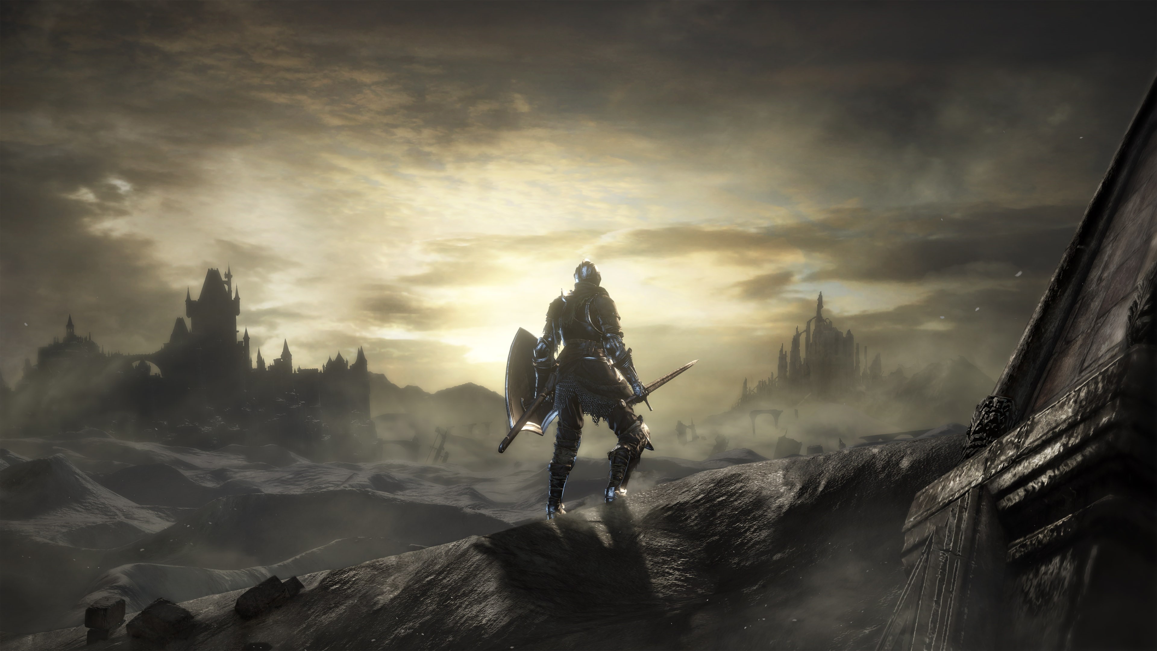 4K, 2017, warrior, game, Dark Souls III, DLC, The Ringed City, suit, 4K, poster, man, HD Wallpaper