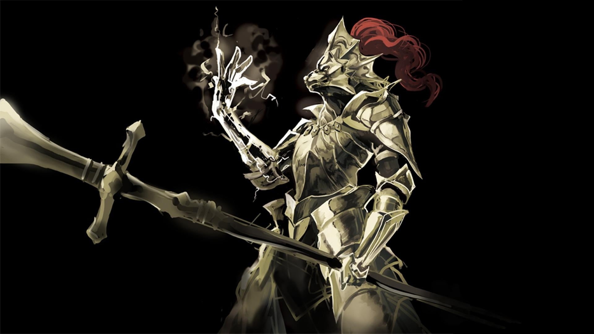 nature, Dragon Slayer Ornstein, video games, white, Dark Souls, bone, close-up, cut out, knight, human skeleton, still life, 1080P, ornstein, metal, healthcare and medicine, HD Wallpaper