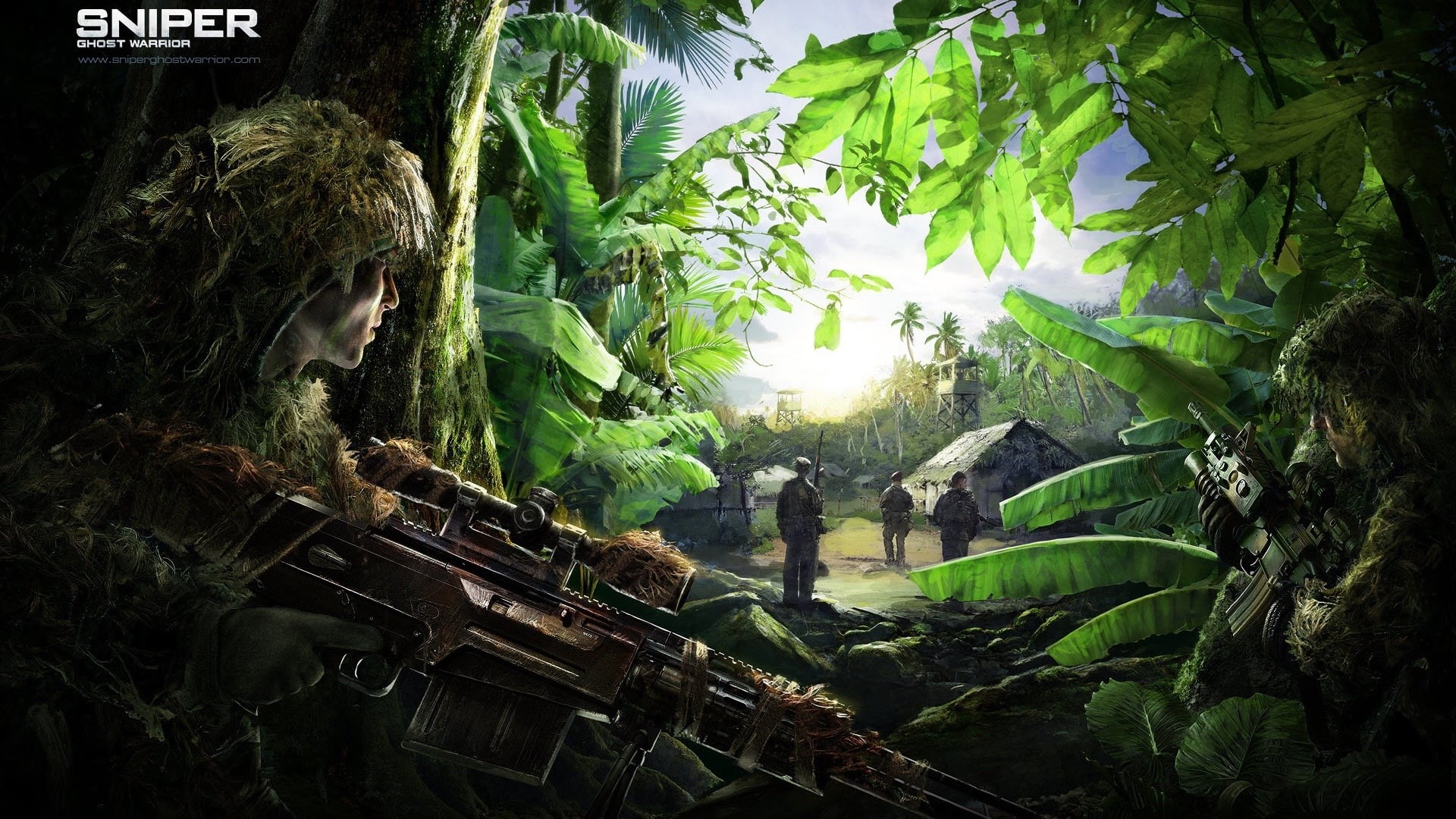 warrior, ghost, games, sniper, 1080P, HD Wallpaper