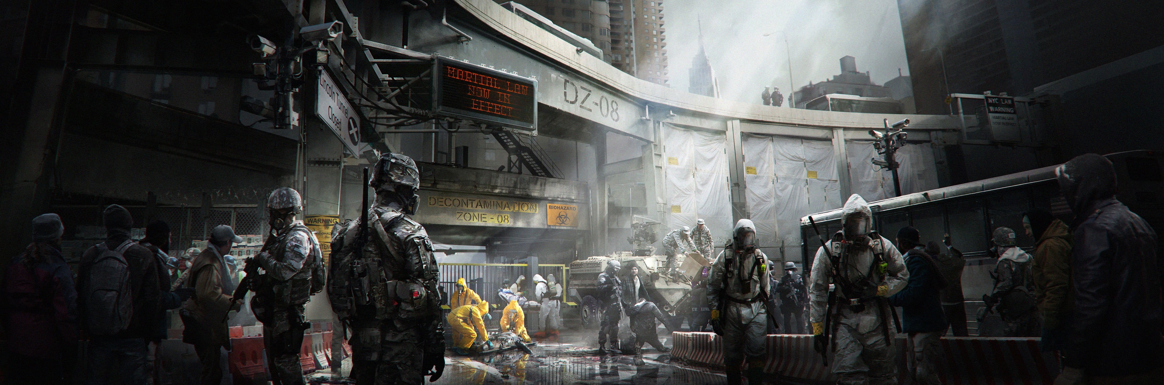 riot, law, fighting, 4K, Tom Clancys The Division, protest, people, business, aggression, duty, violence, building exterior, smoke - physical structure, HD Wallpaper