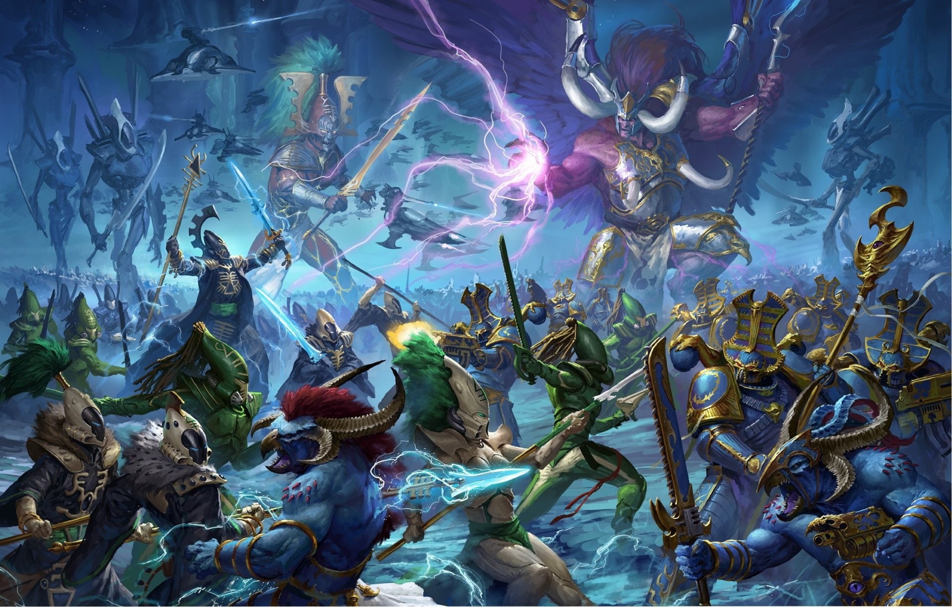 Sword, Warhammer 40K, Battle, 1080P, Giant, Warrior, Warhammer, Magic, HD Wallpaper