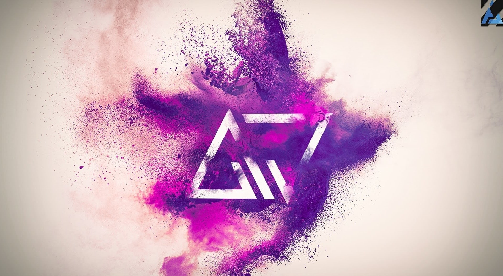 Magenta, Powder, aj, slowmotion, Design, Typography, Artistic, 1080P, Purple, Explosion, HD Wallpaper