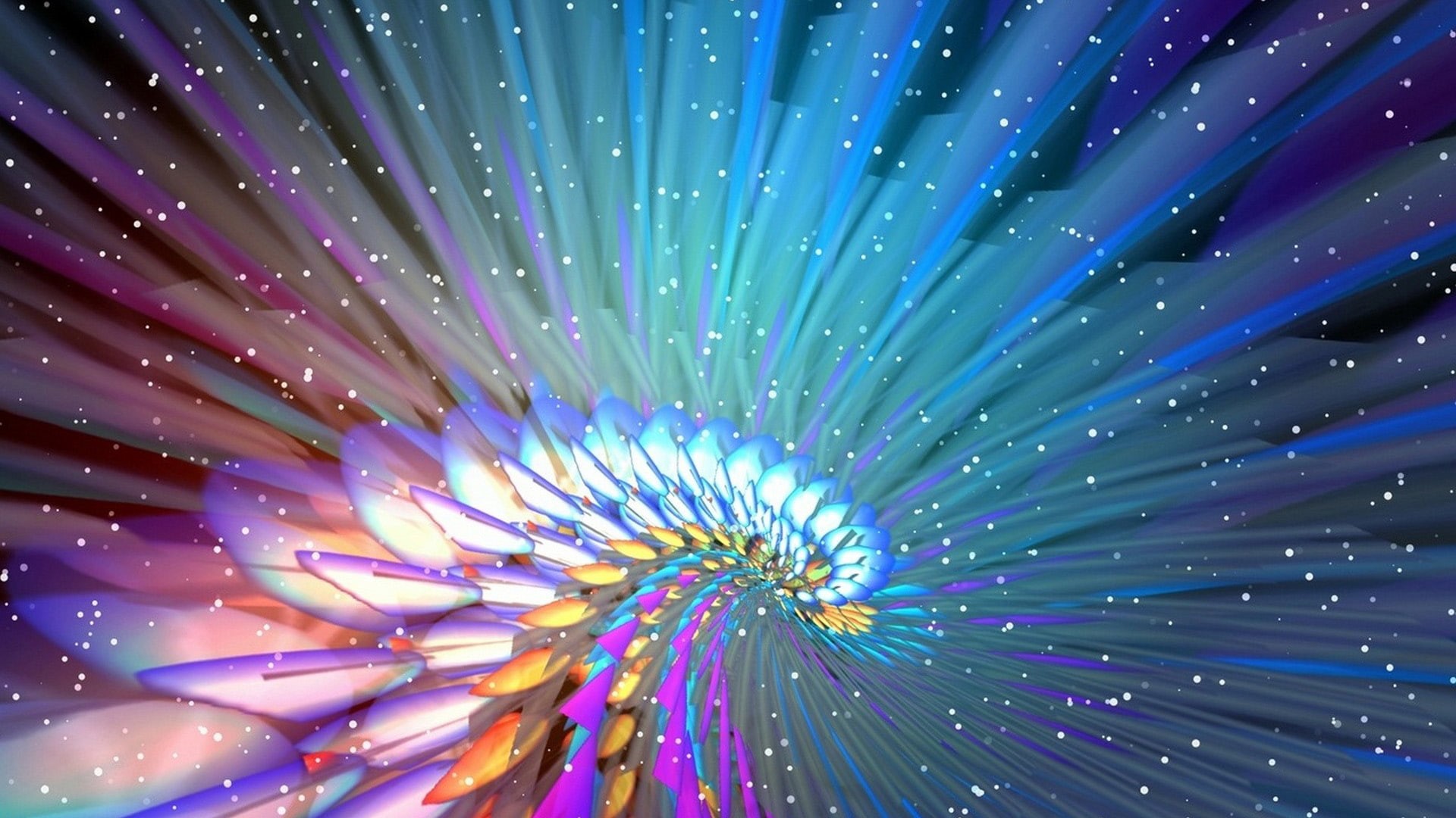 colorful, stars, colors, light, modern, festival, night, black, pattern, digital, explosion, sea urchin, space, holiday, fire, celebrate, glow, HD Wallpaper
