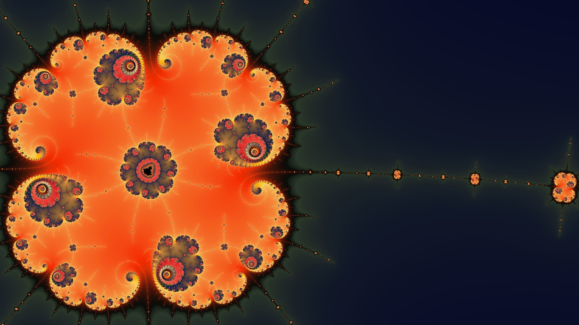 1080P, Mandelbrot set, fractal, HD Wallpaper