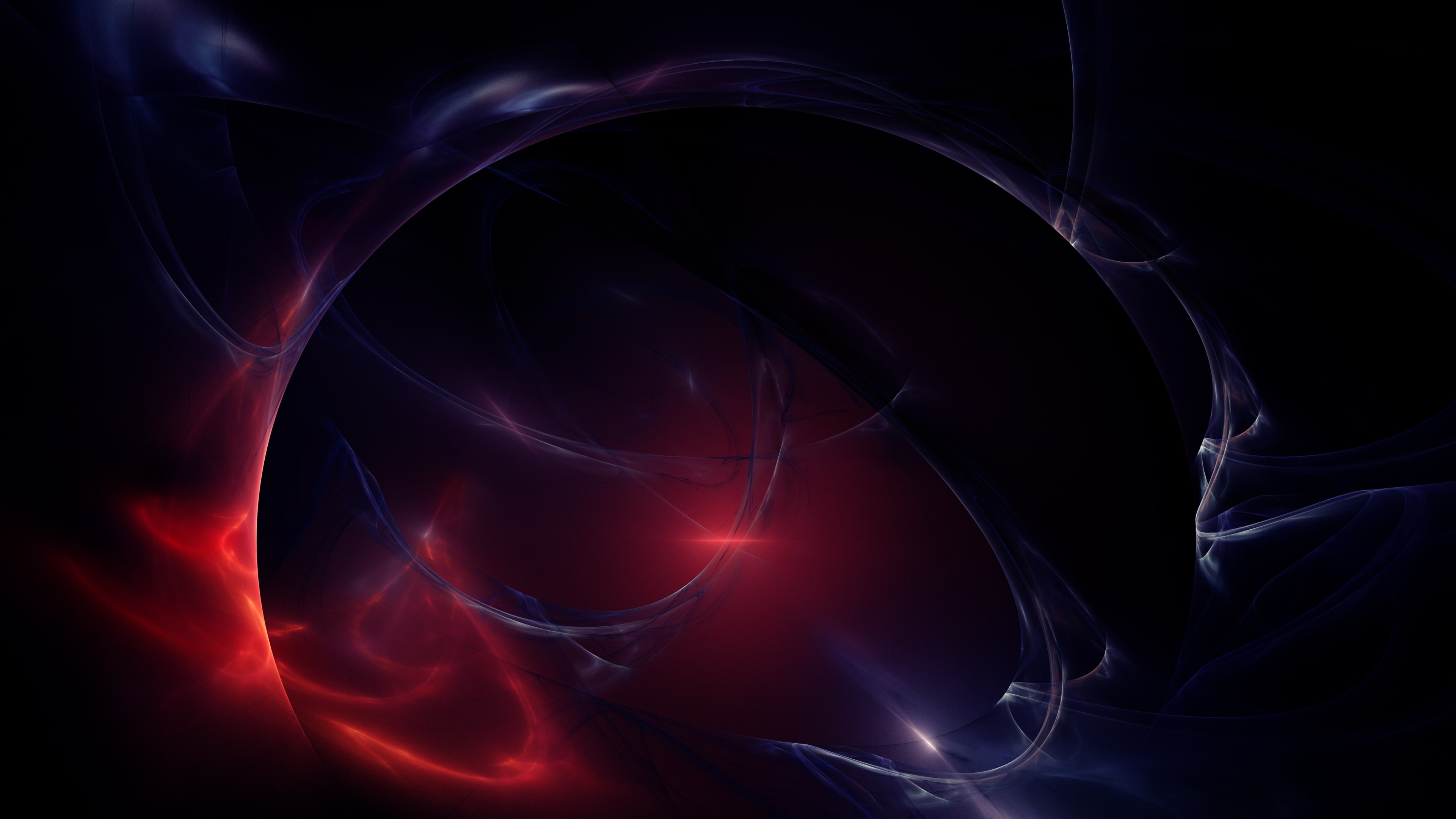 blue, mystery, abstract, technology, 4K, motion, black color, religion, nature, pattern, purple, indoors, fractal, backgrounds, 3D Abstract, curve, water, HD Wallpaper