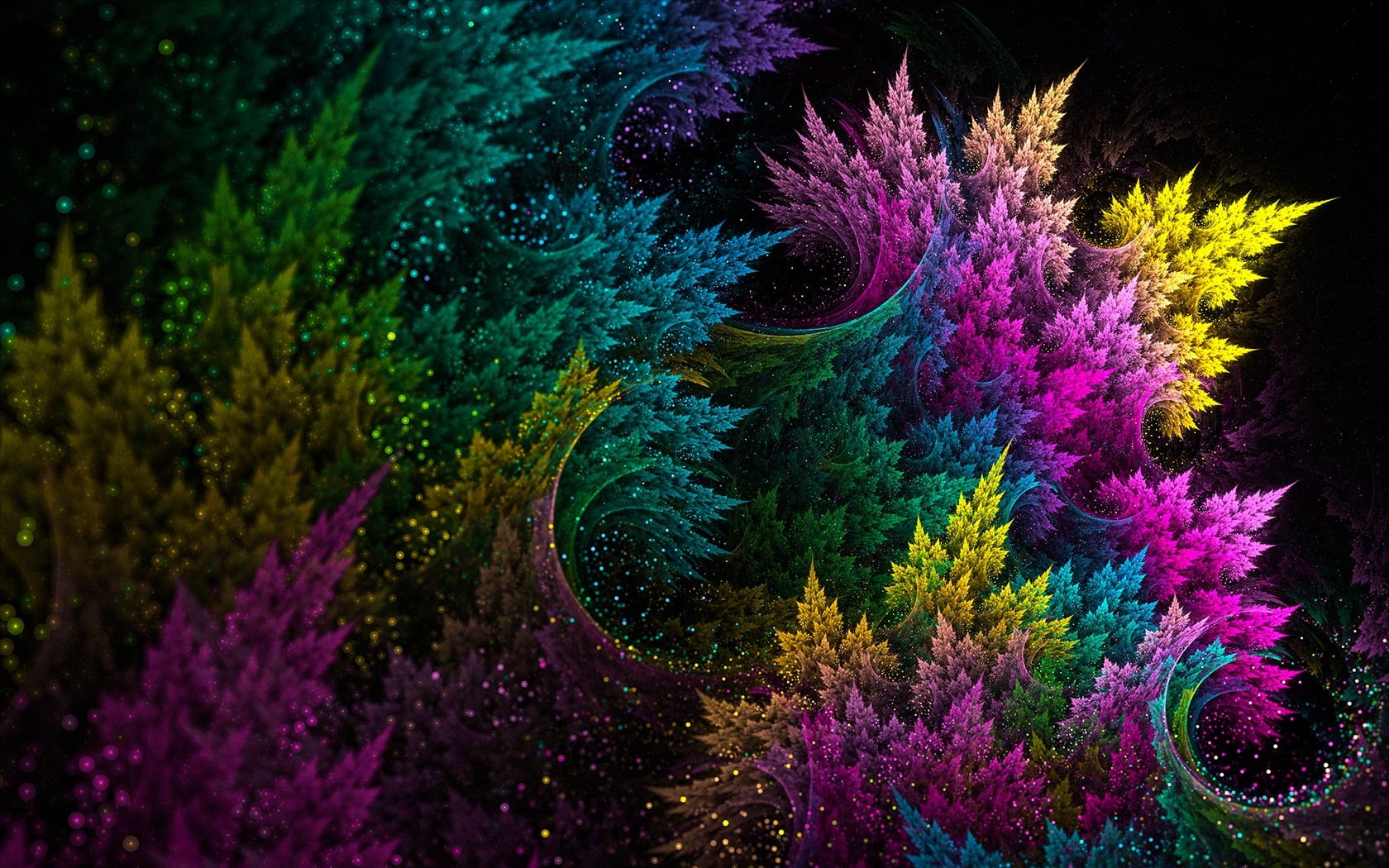 sea life, tree, beauty in nature, painting, 720P, multi colored, water, abstract, multicolored, animal wildlife, animals in the wild, invertebrate, colorful, HD Wallpaper