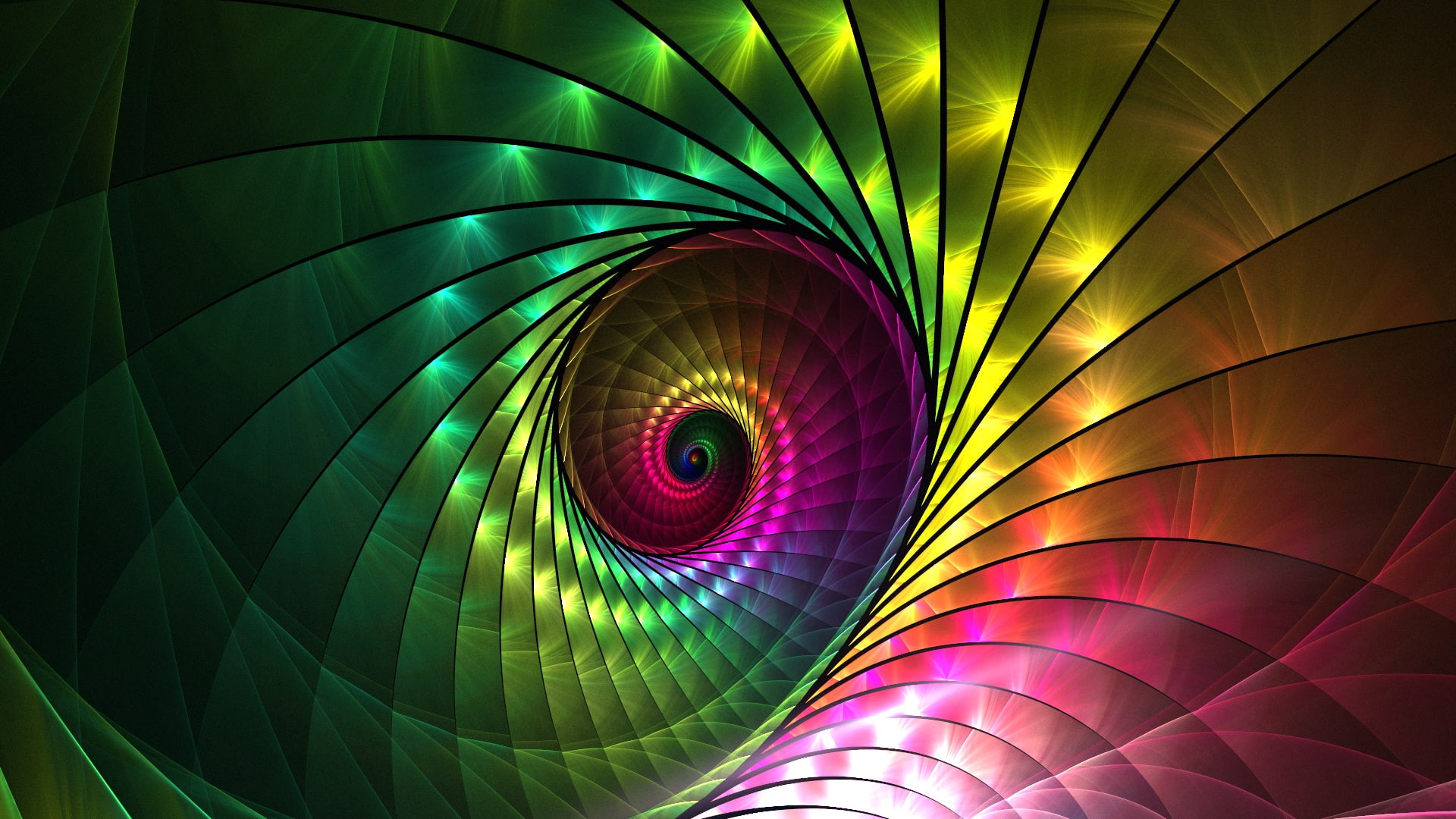 abstract, design, art and craft, spiral, geometric shape, hot air balloon, light - natural phenomenon, balloon, vibrant color, pattern, no people, 1080P, HD Wallpaper