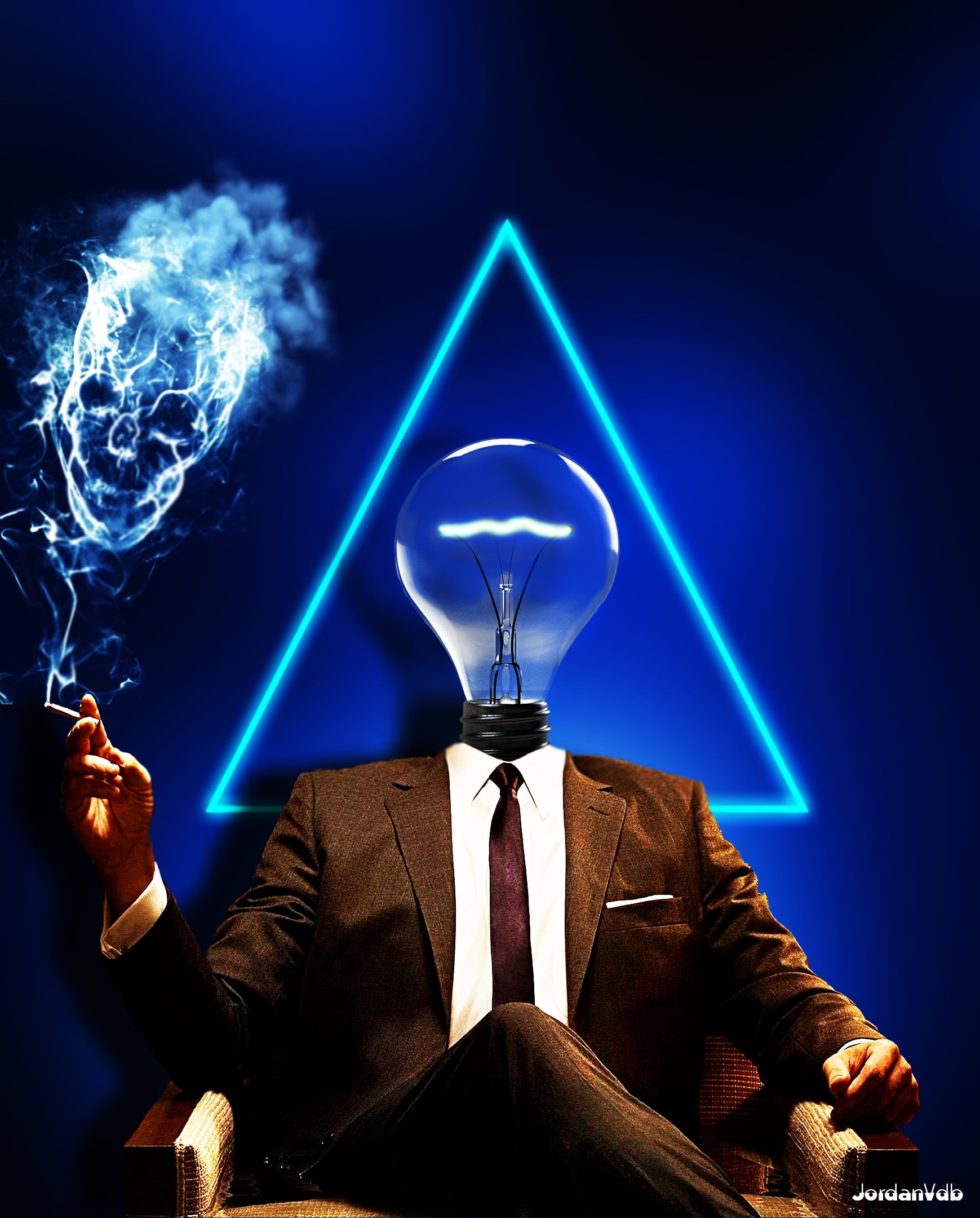 imagination, photo manipulation, 1080P, Illuminati, Phone HD Wallpaper