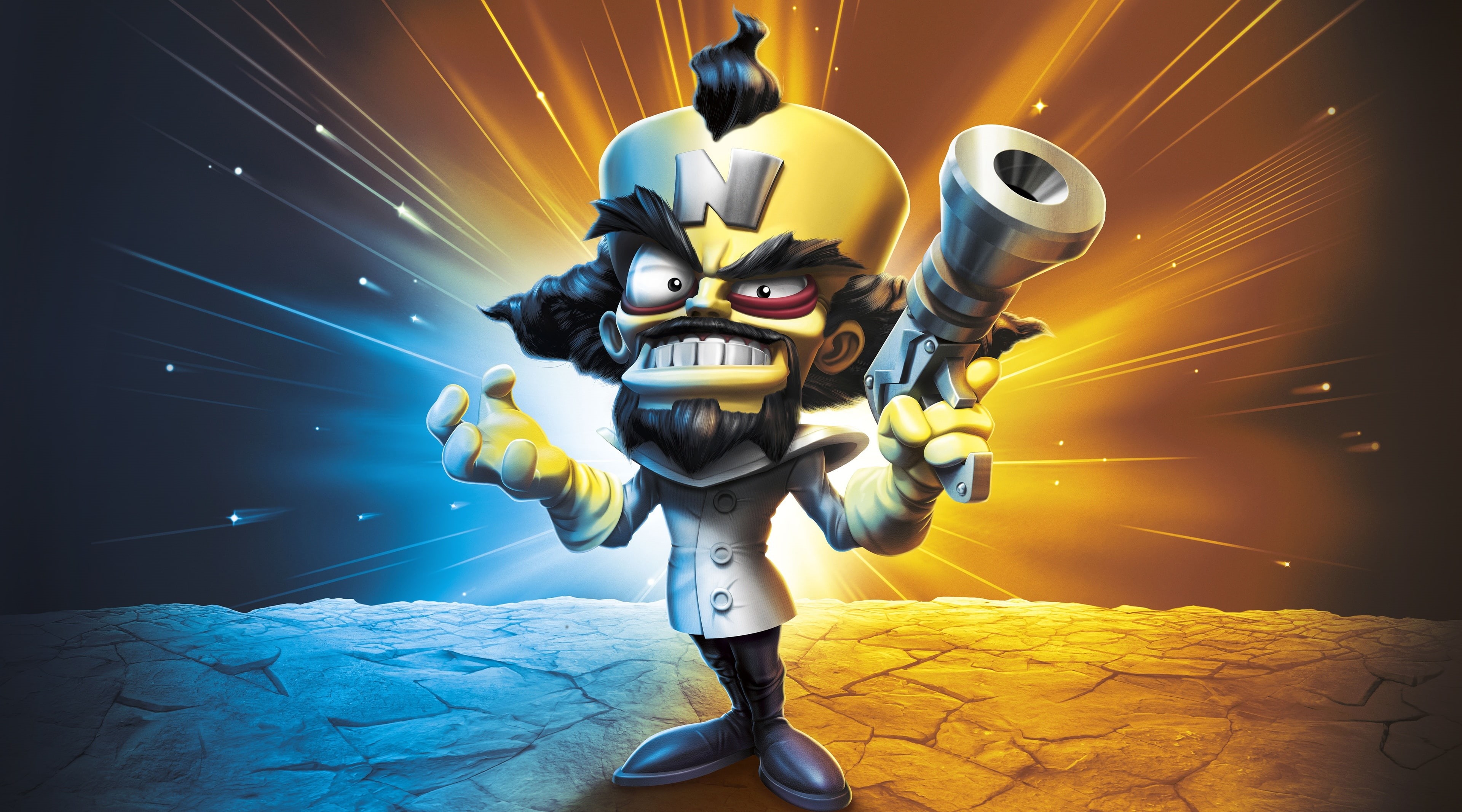 Other Games, yellow, 4K, Imaginators, human representation, warm clothing, adventure, representation, communication, cyborg, indoors, full length, Skylanders, HD Wallpaper