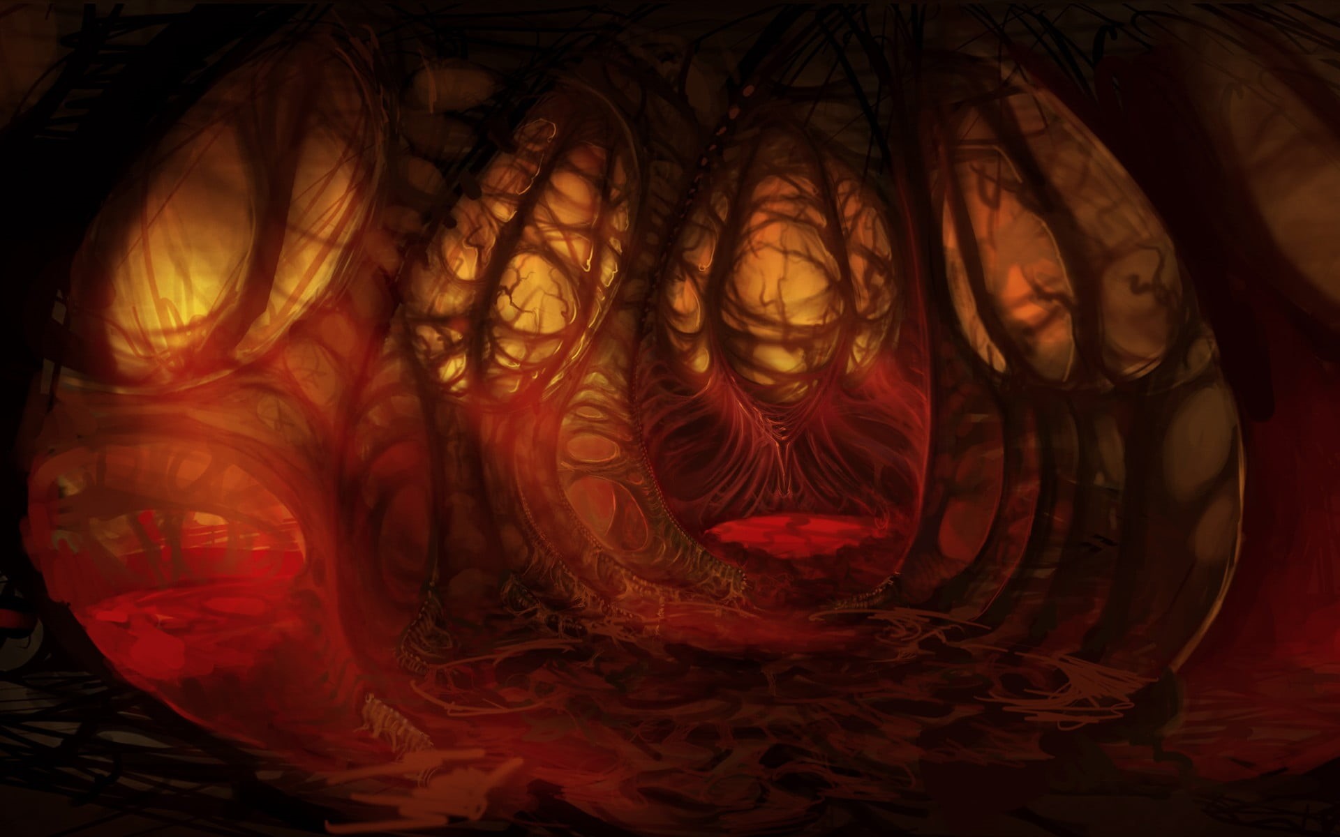 cave, one person, females, body part, human body part, pattern, close-up, 1080P, creativity, adult, art and craft, hell, front view, lifestyles, illuminated, HD Wallpaper