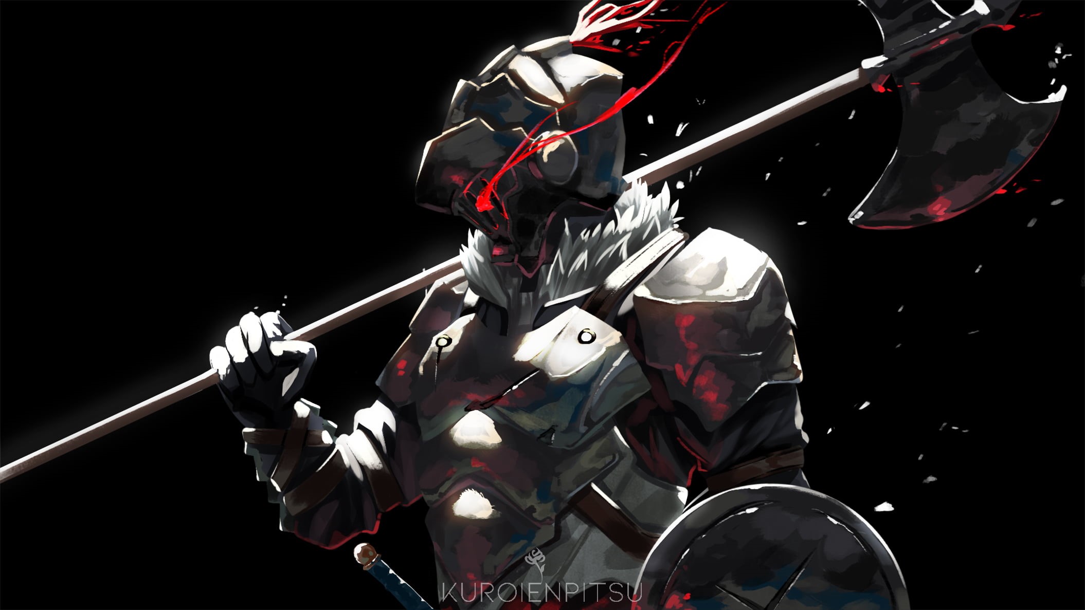 Goblin Slayer, 1080P, artwork, weapon, Armored, fantasy art, HD Wallpaper