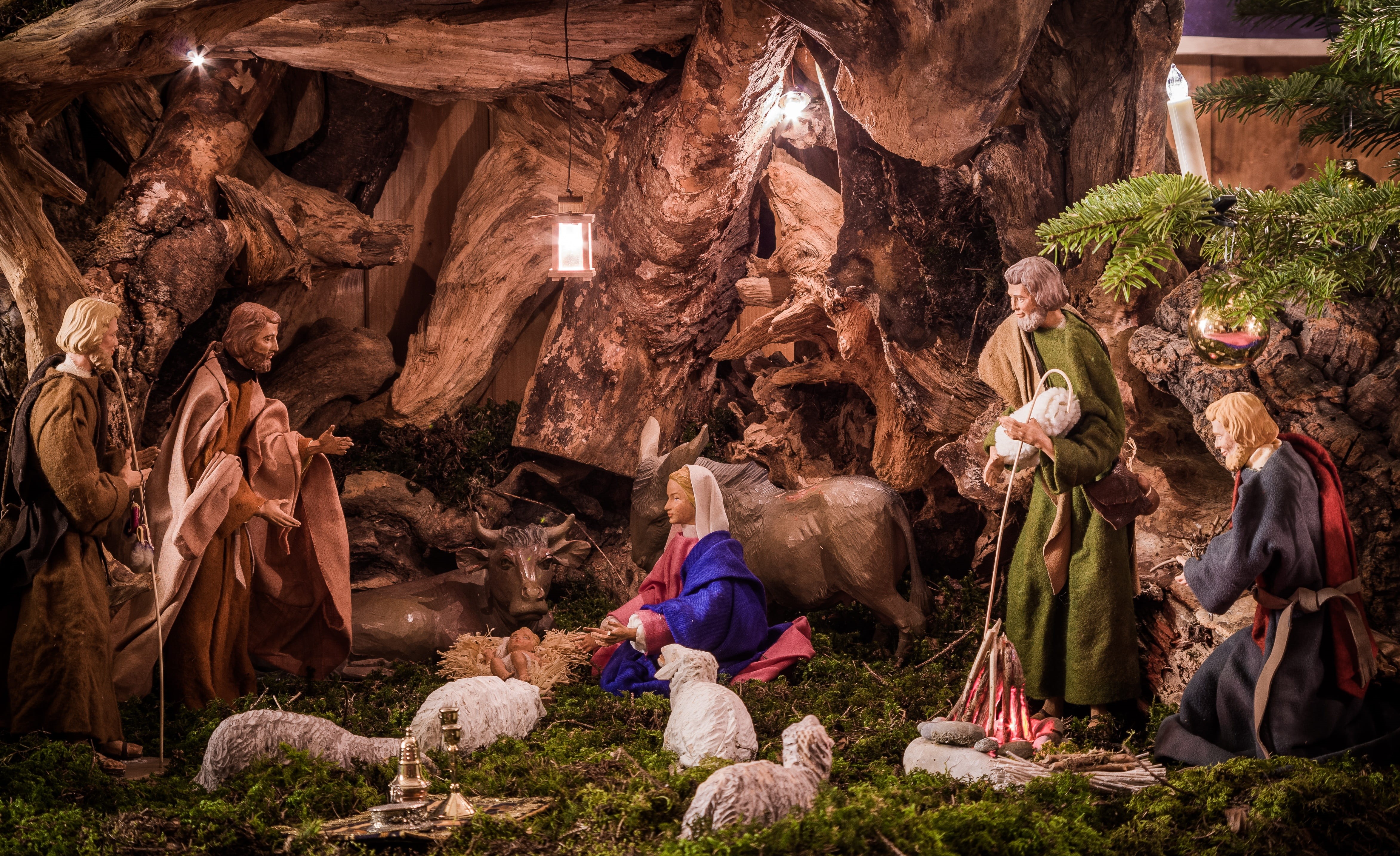 christmas story, craft, outdoors, representation, women, rock, solid, people, art and craft, christmas, arts crafts, nature, rock formation, crib, tourism, HD Wallpaper