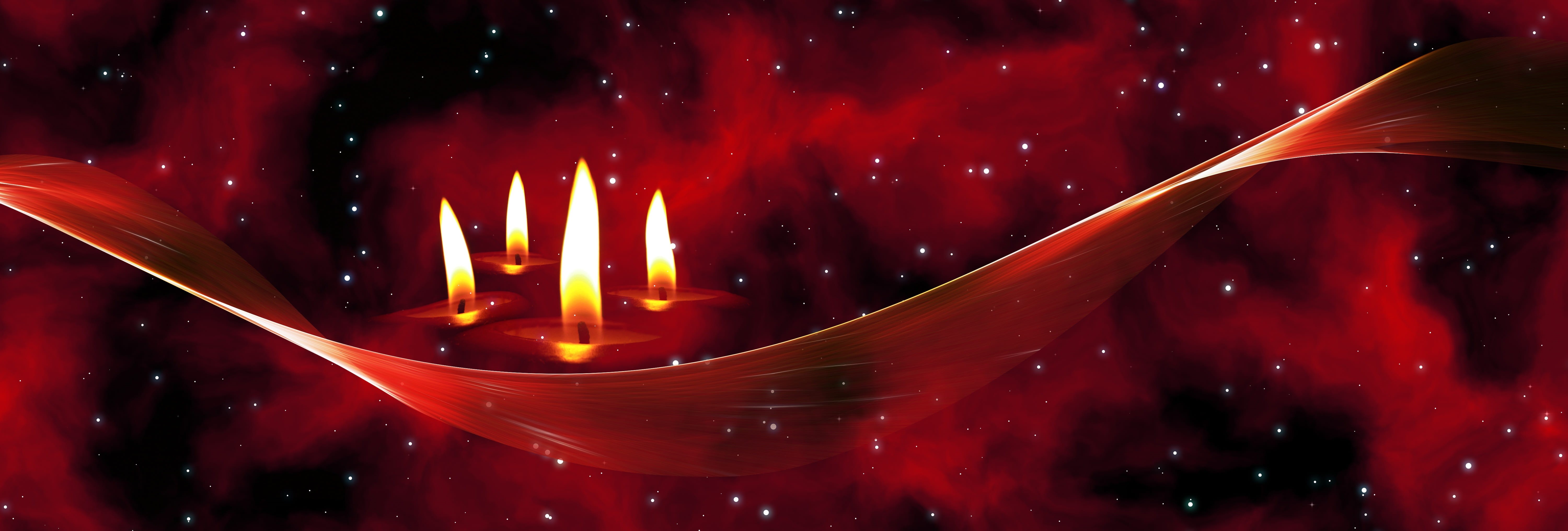 illustration, belief, christmas, candle, heat - temperature, christmas greeting, 5K, greeting card, fire - natural phenomenon, header, lights, illuminated, HD Wallpaper