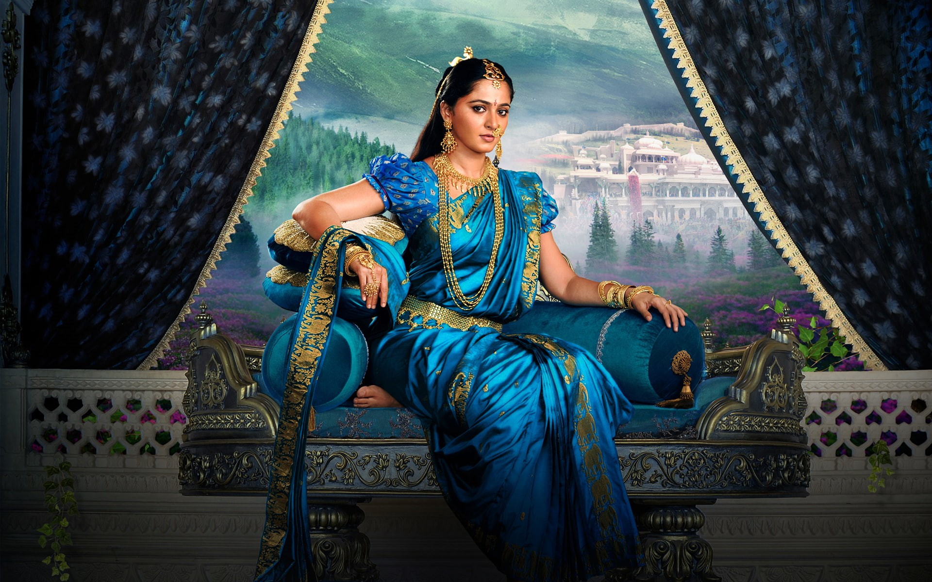 Shetty, Baahubali, Devasena, Anushka, 1080P, HD Wallpaper