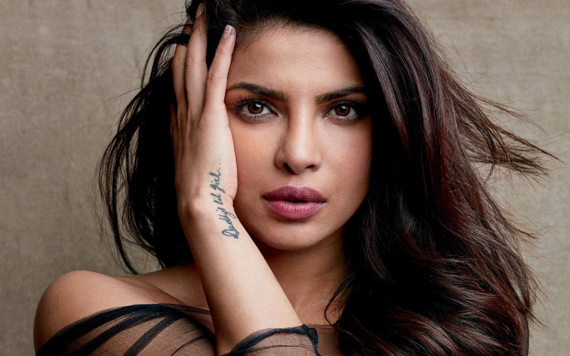 beauty, women, priyanka, Female Celebrities, gq, chopra, brown hair, long hair, real people, actress, young adult, indoors, young women, Priyanka Chopra, HD Wallpaper