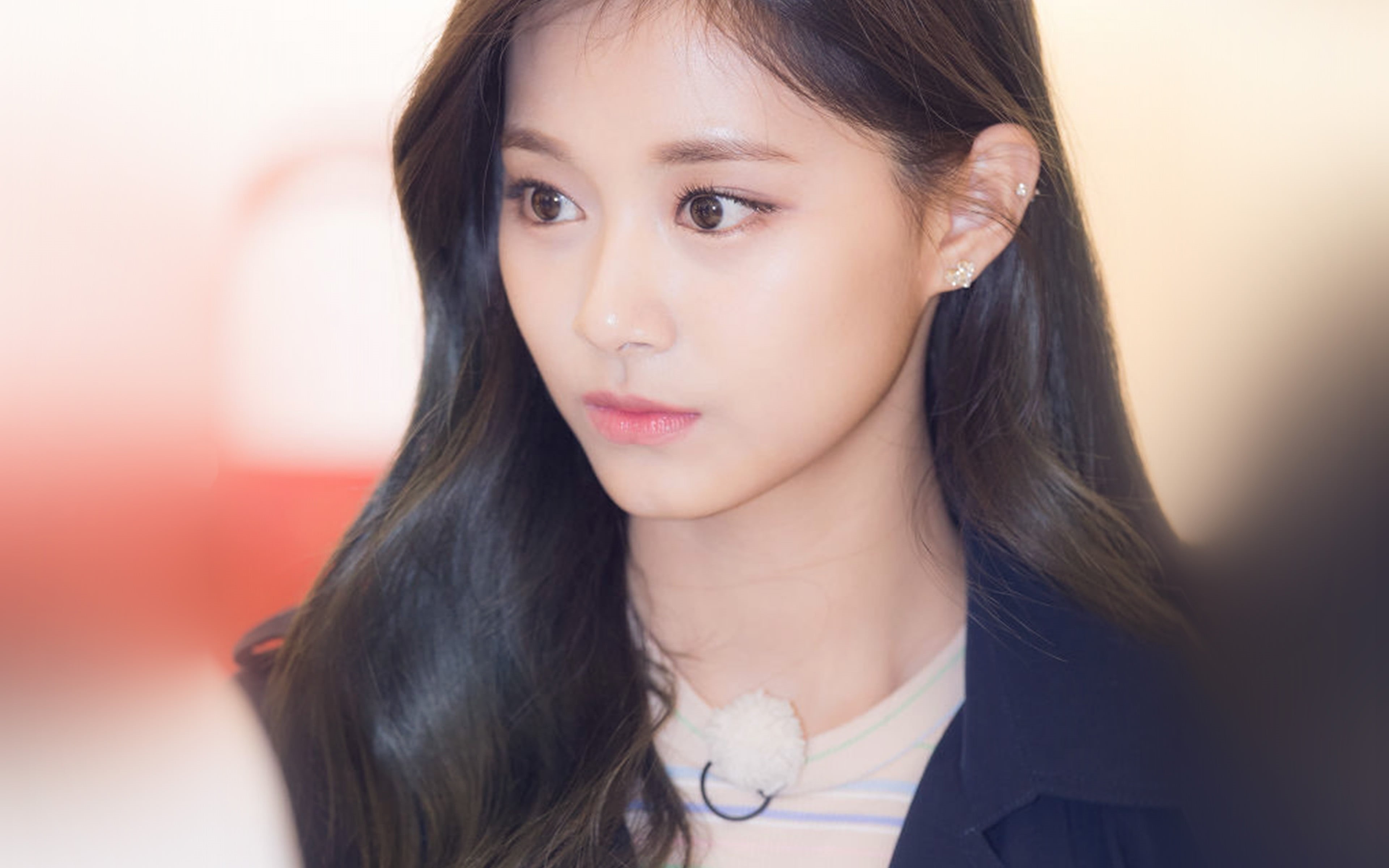 celerity, portrait, tzuyu, one person, headshot, contemplation, looking at camera, hairstyle, close-up, teenager, hair, beauty, kpop, straight hair, human face, HD Wallpaper