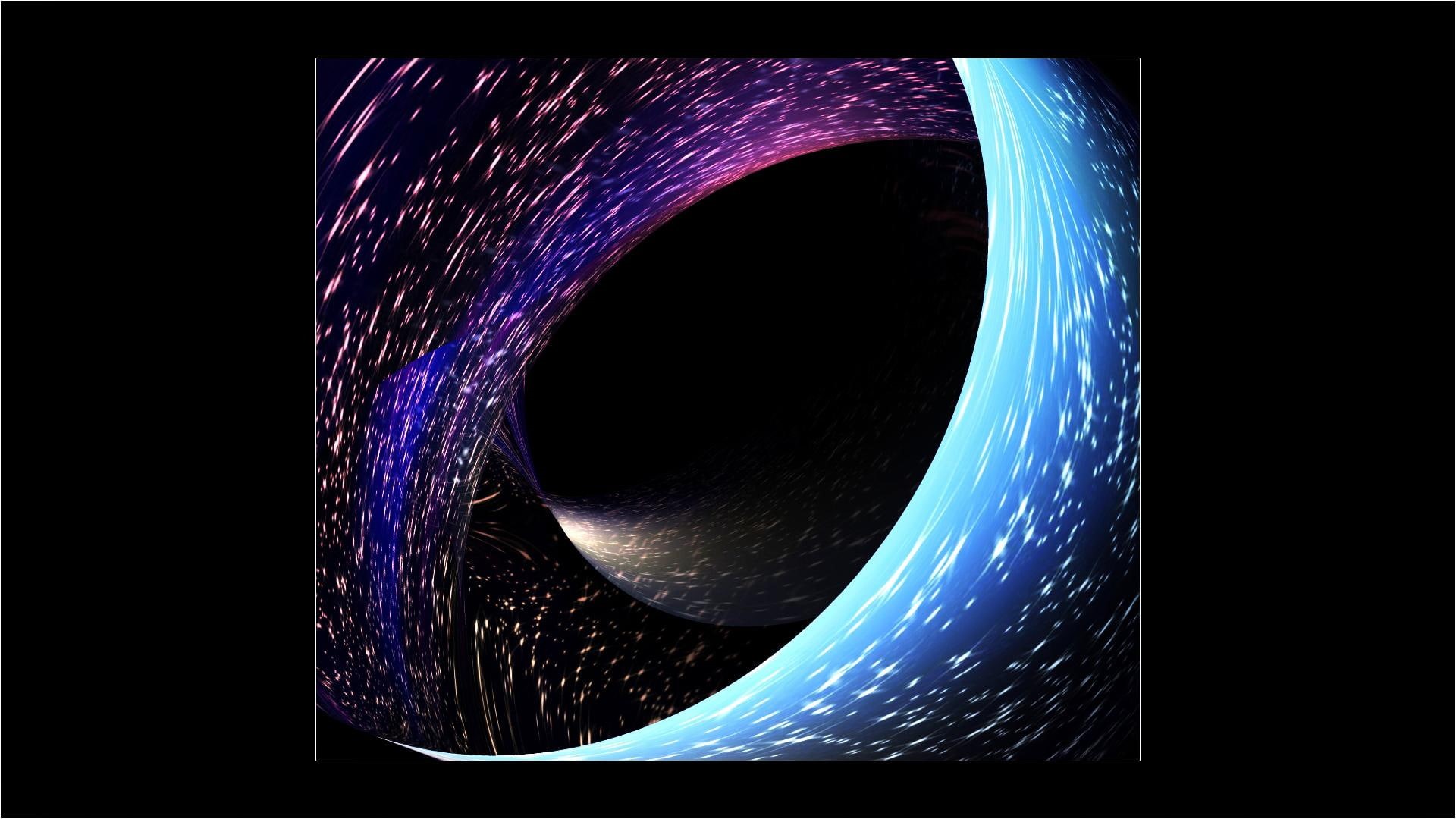 1080P, color, 3d and abstract, event, fractal, photoshop, abstract, horizon, galaxy, space, fantasy, HD Wallpaper