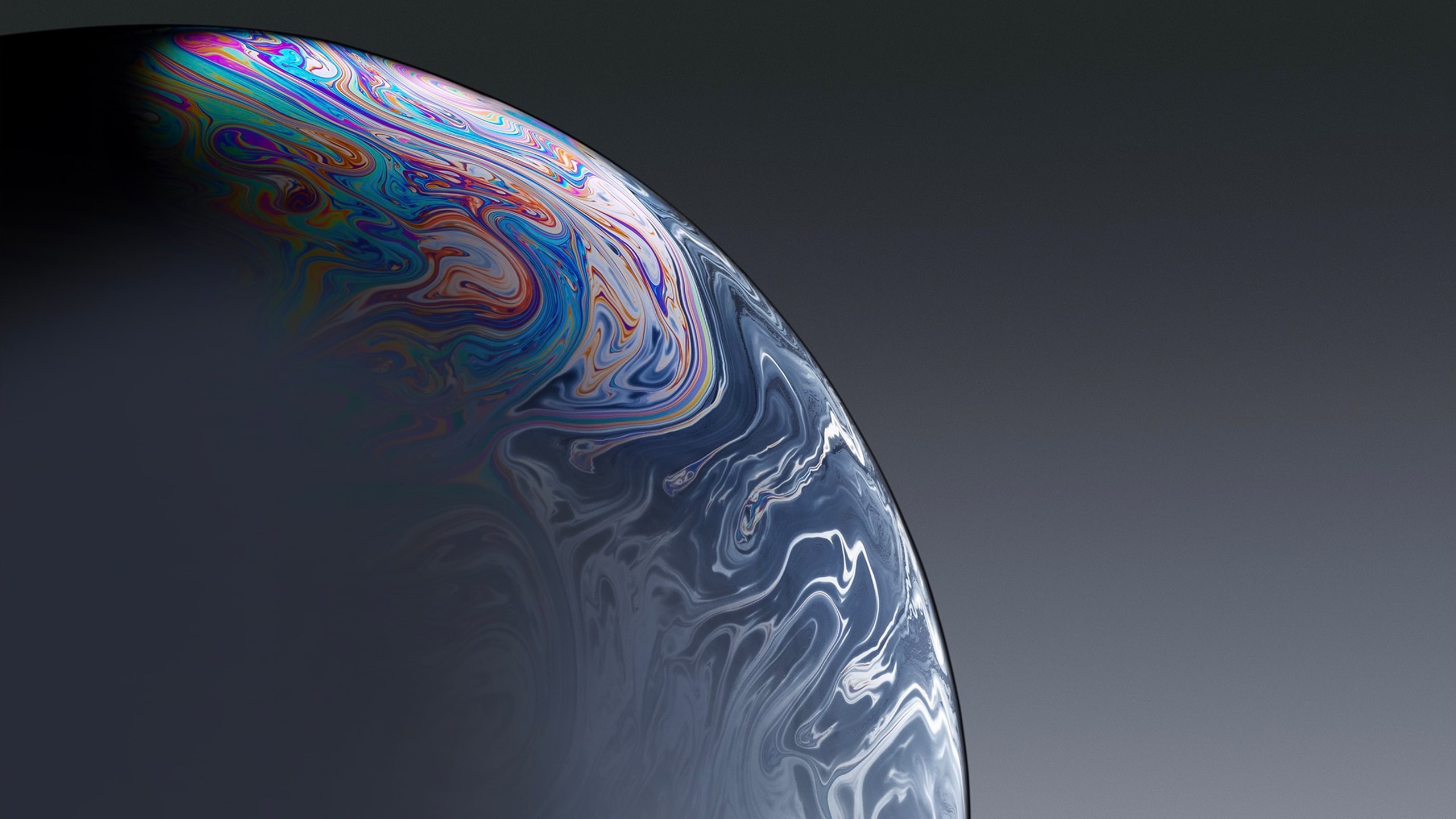 xr, Bubble, Grey, iPhone, 2K, Stock, HD Wallpaper
