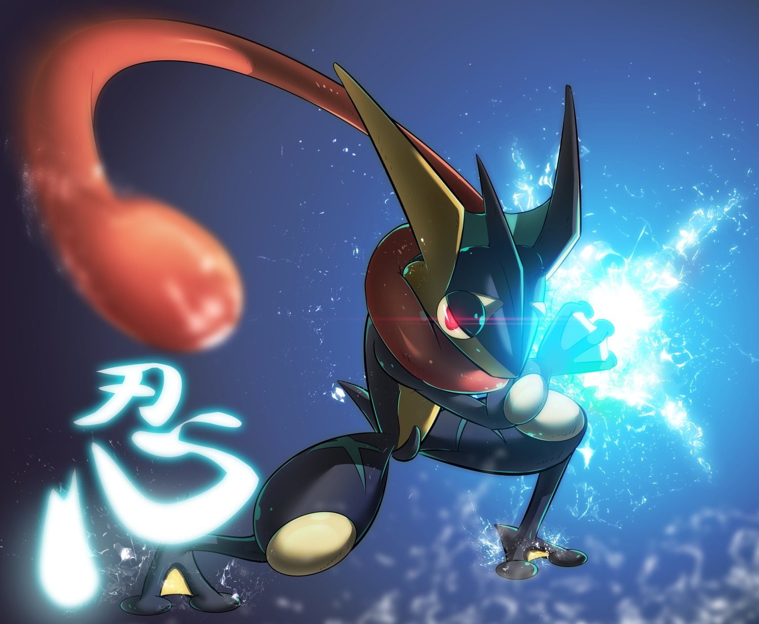 greninja, pokemon, kikunyi, 720P, HD Wallpaper