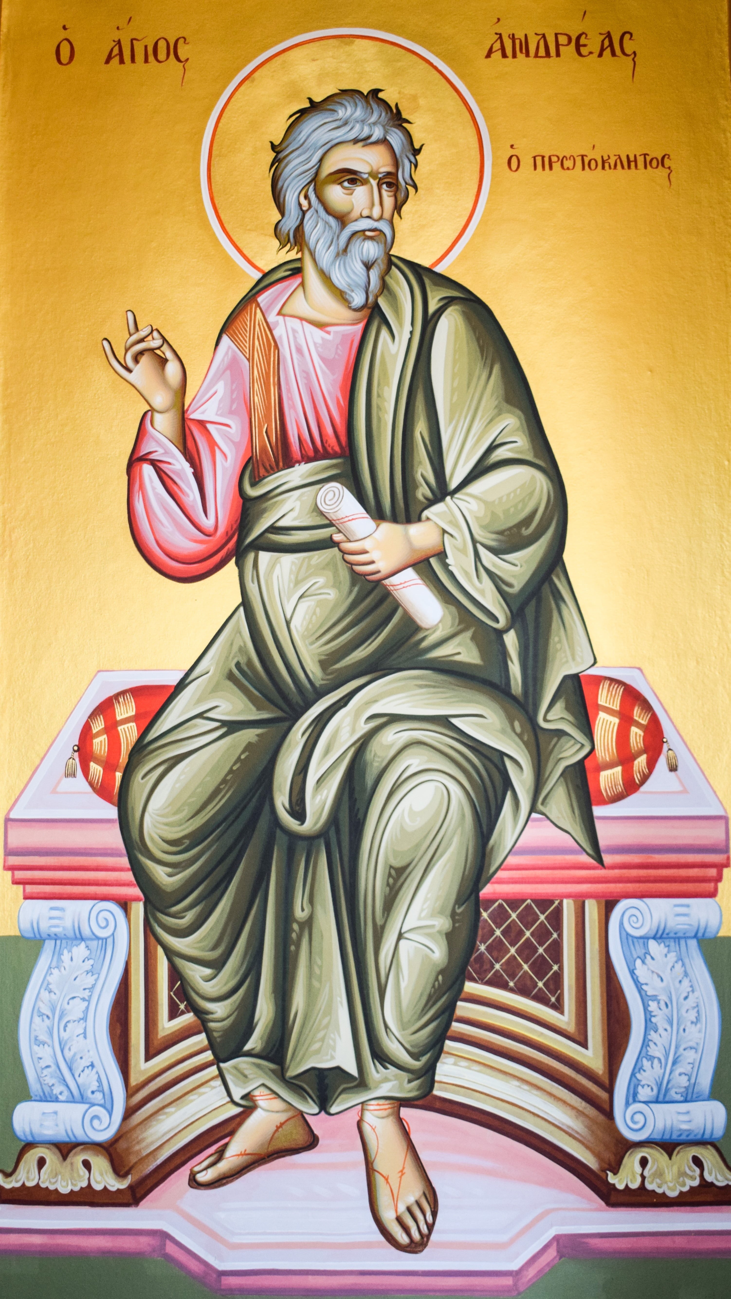 human representation, mural, cyprus, ayia napa, male likeness, orthodox, history, ayios andreas church, architecture, female likeness, painting, ayios andreas, Phone HD Wallpaper