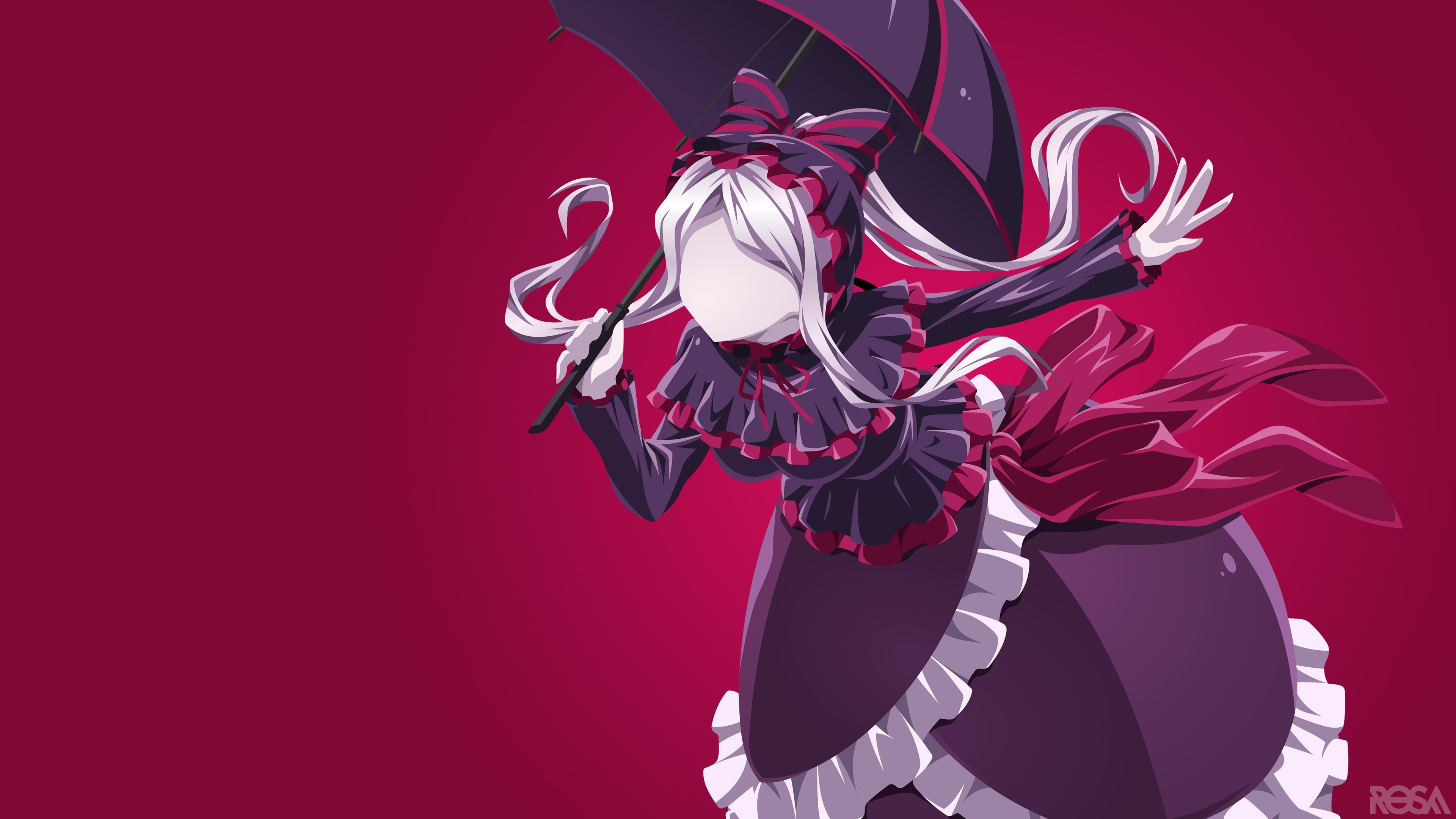 4K, anime girls, shalltear bloodfallen, Overlord (anime), HD Wallpaper