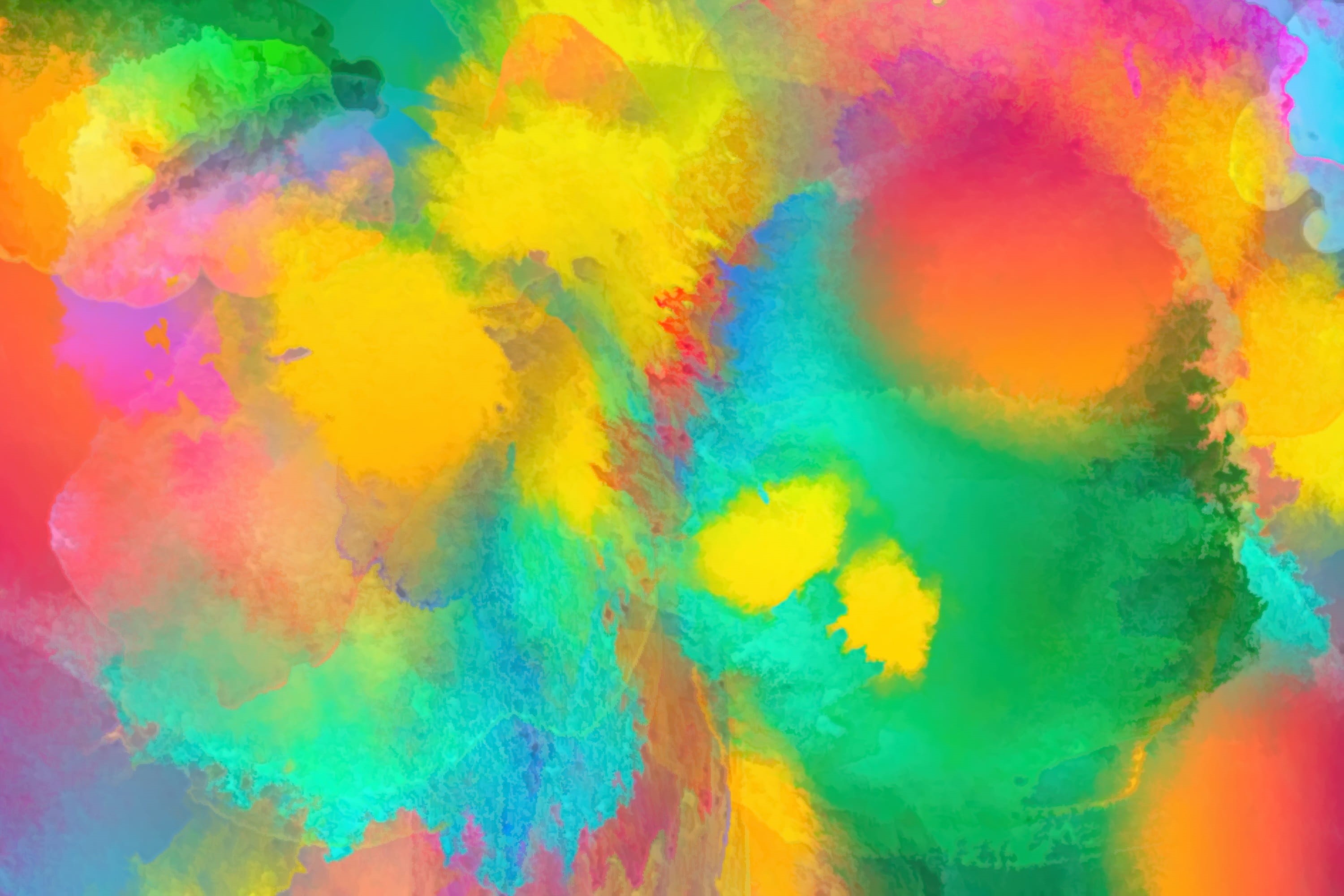 no people, backgrounds, creativity, 2K, watercolor, multi colored, painting, full frame, orange color, mixing, water, colorful, textures, yellow, paint, HD Wallpaper