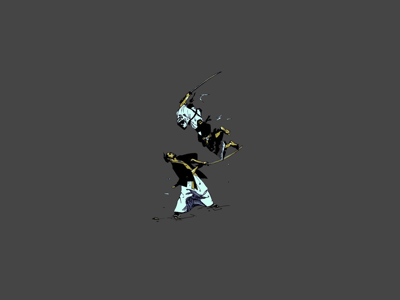day, nature, samurai, mid-air, animals in the wild, one animal, sport, minimalism, studio shot, artwork, invertebrate, people, insect, indoors, arthropod, HD Wallpaper