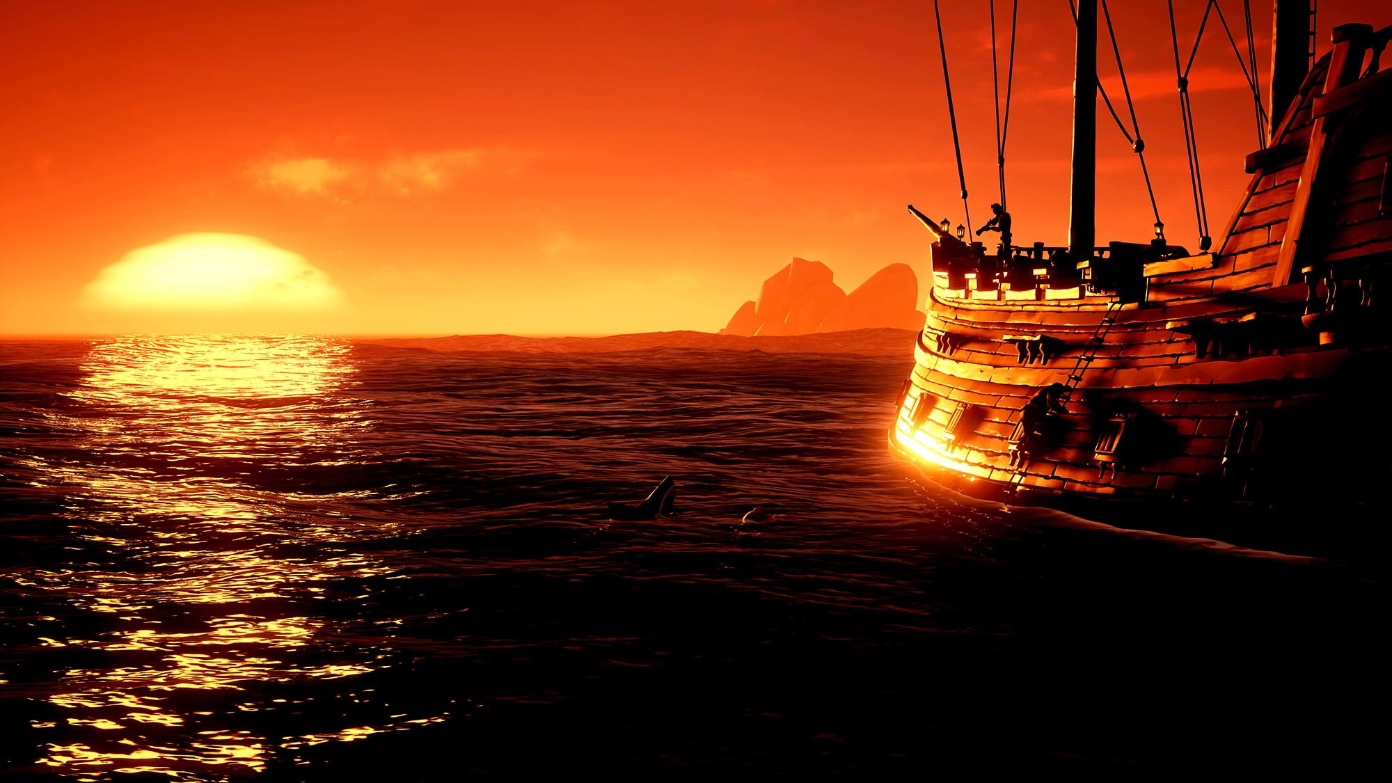 windows, 1080P, xbox, thieves, pirate, sea, mmo, rpg, fantasy, adventure, action, fighting, microsoft, HD Wallpaper