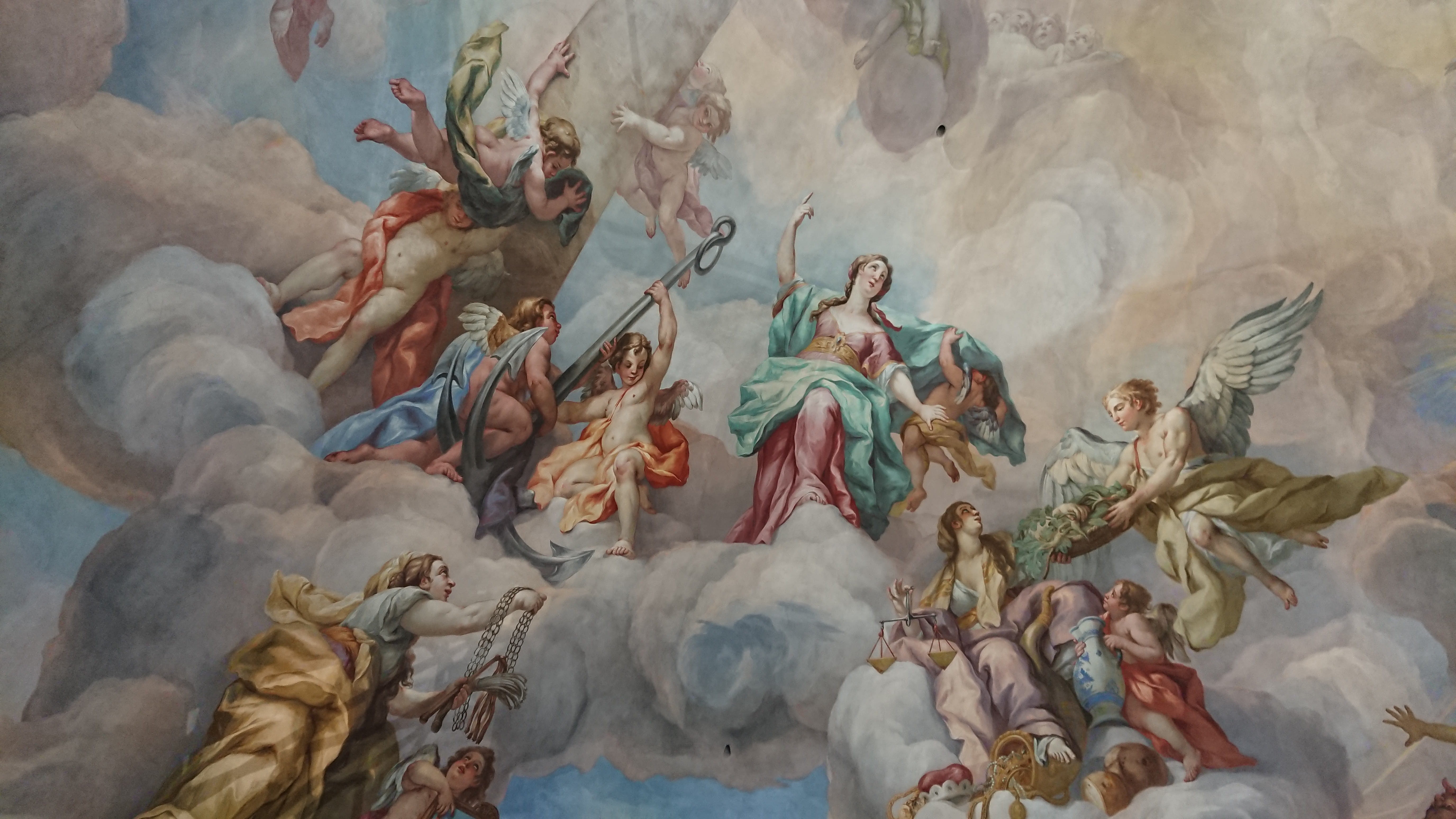 place of worship, human, 5K, religious, sculpture, christianity, tapestry, art, craft, religion, curch, male likeness, female likeness, creativity, ceiling, HD Wallpaper