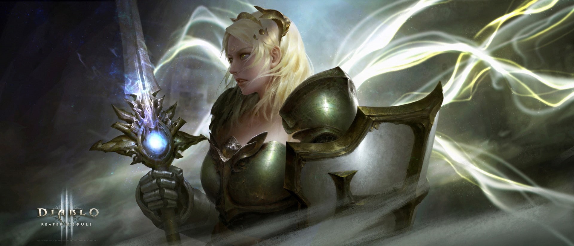 armor, knight, Diablo 3: Reaper of Souls, warrior, Diablo III, fantasy art, 1080P, Diablo, sword, HD Wallpaper