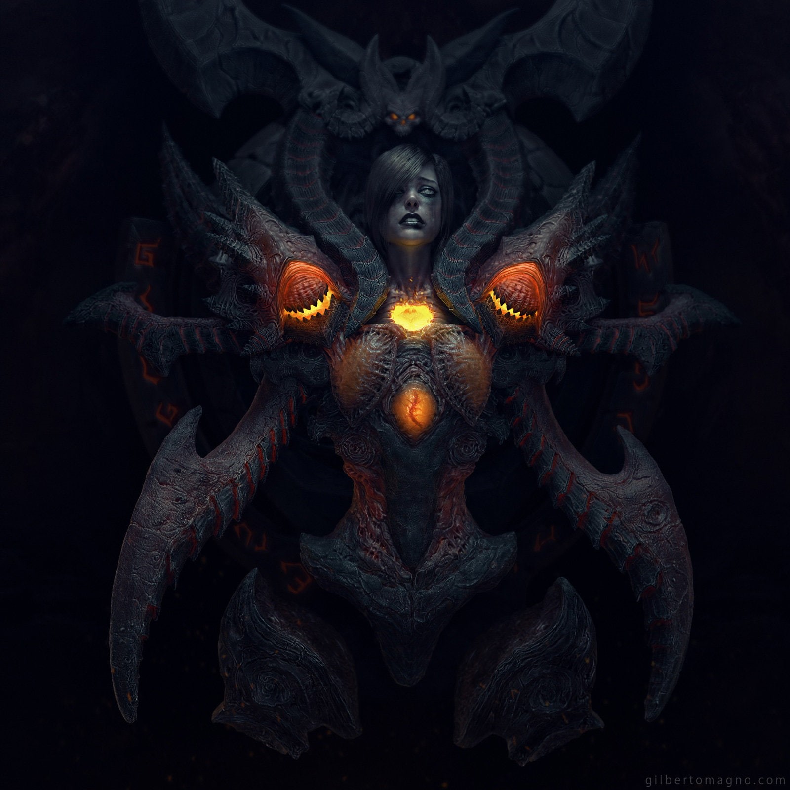 Diablo III, Diablo, Sheablo (Diablo III), 720P, Gilberto Magno, Leablo (Diablo III), Tyrael book (DIablo III), Phone HD Wallpaper