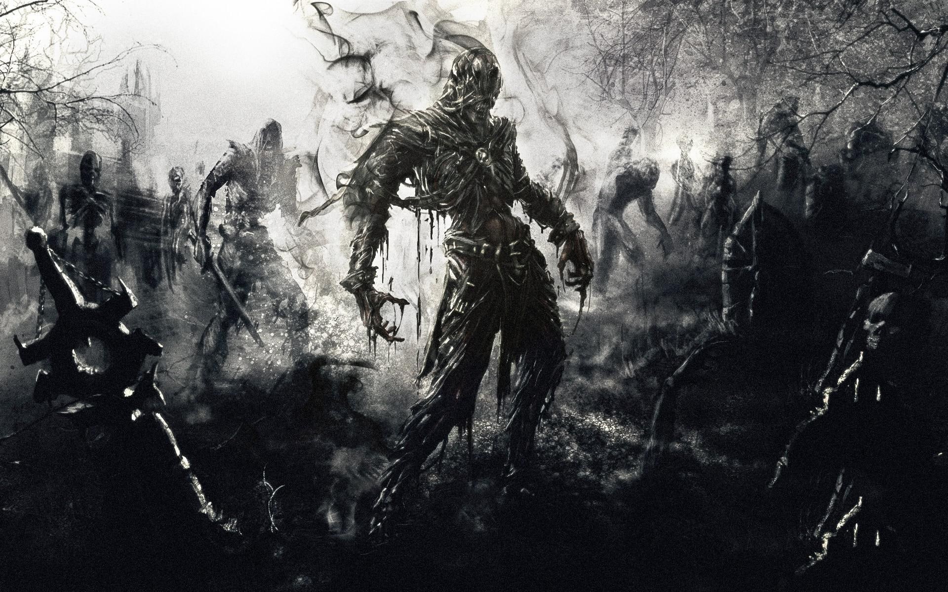painting, mortal online, 1080P, online, games, monster, 1920x1200, mortal, HD Wallpaper