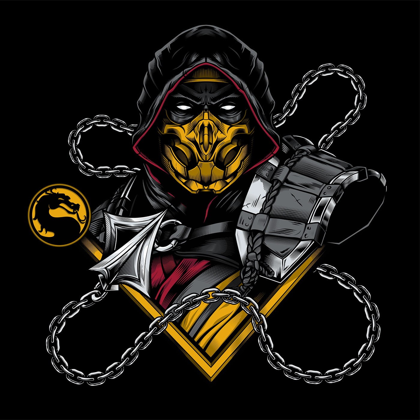 scorpion, Mortal Kombat, video games, 720P, Phone HD Wallpaper