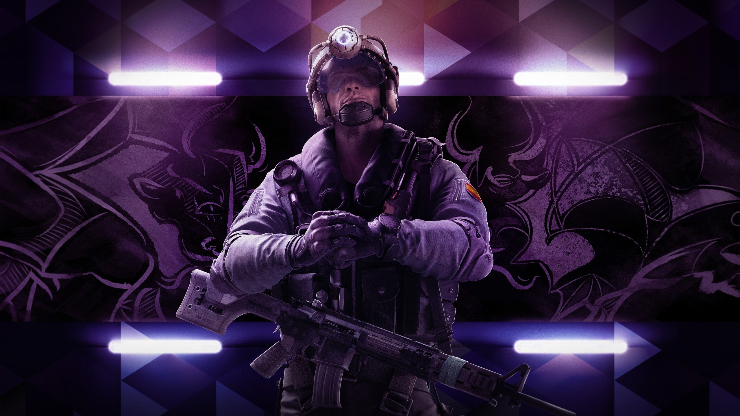 lighting equipment, occupation, PC gaming, indoors, special forces, military, performance, purple, performing arts event, young adult, singer, one person, HD Wallpaper