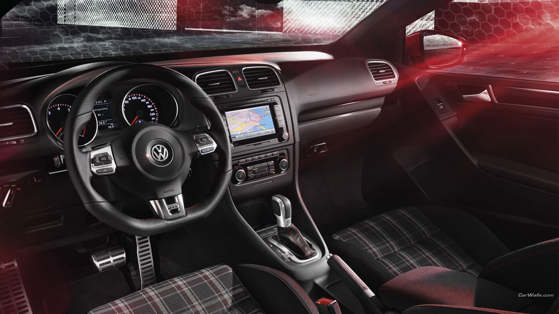 car interior, steering wheel, indoors, no people, black color, dashboard, vehicle interior, technology, luxury, control, black, control panel, gearshift, HD Wallpaper