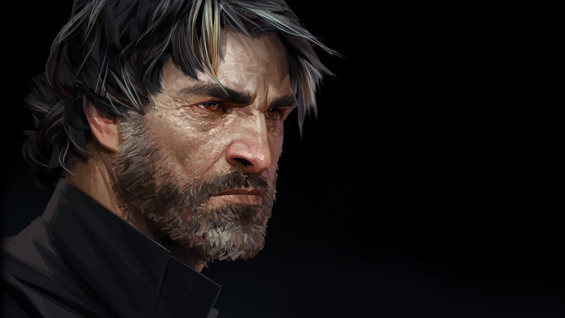 dual monitors, Corvo Attano, Dishonored, 1080P, HD Wallpaper