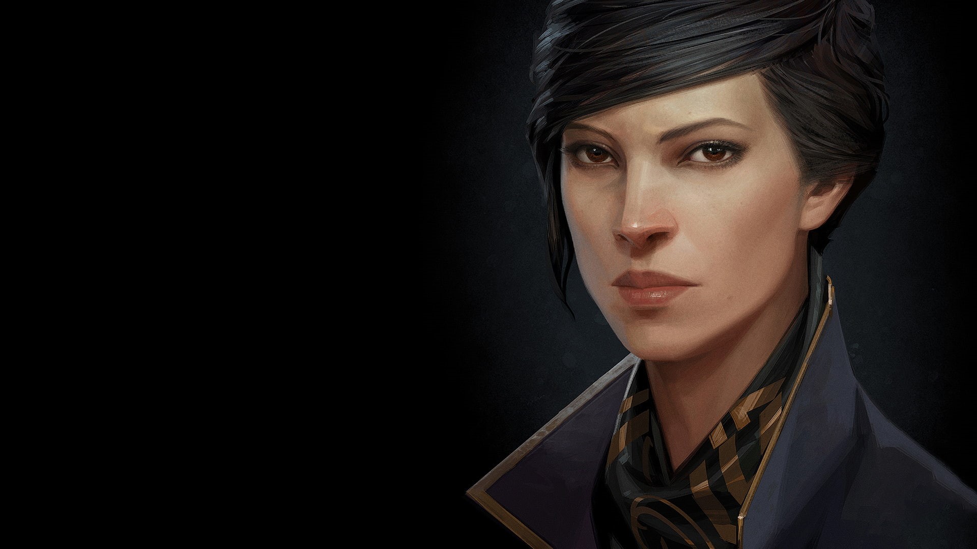 dual monitors, 1080P, Dishonored, Emily Kaldwin, HD Wallpaper