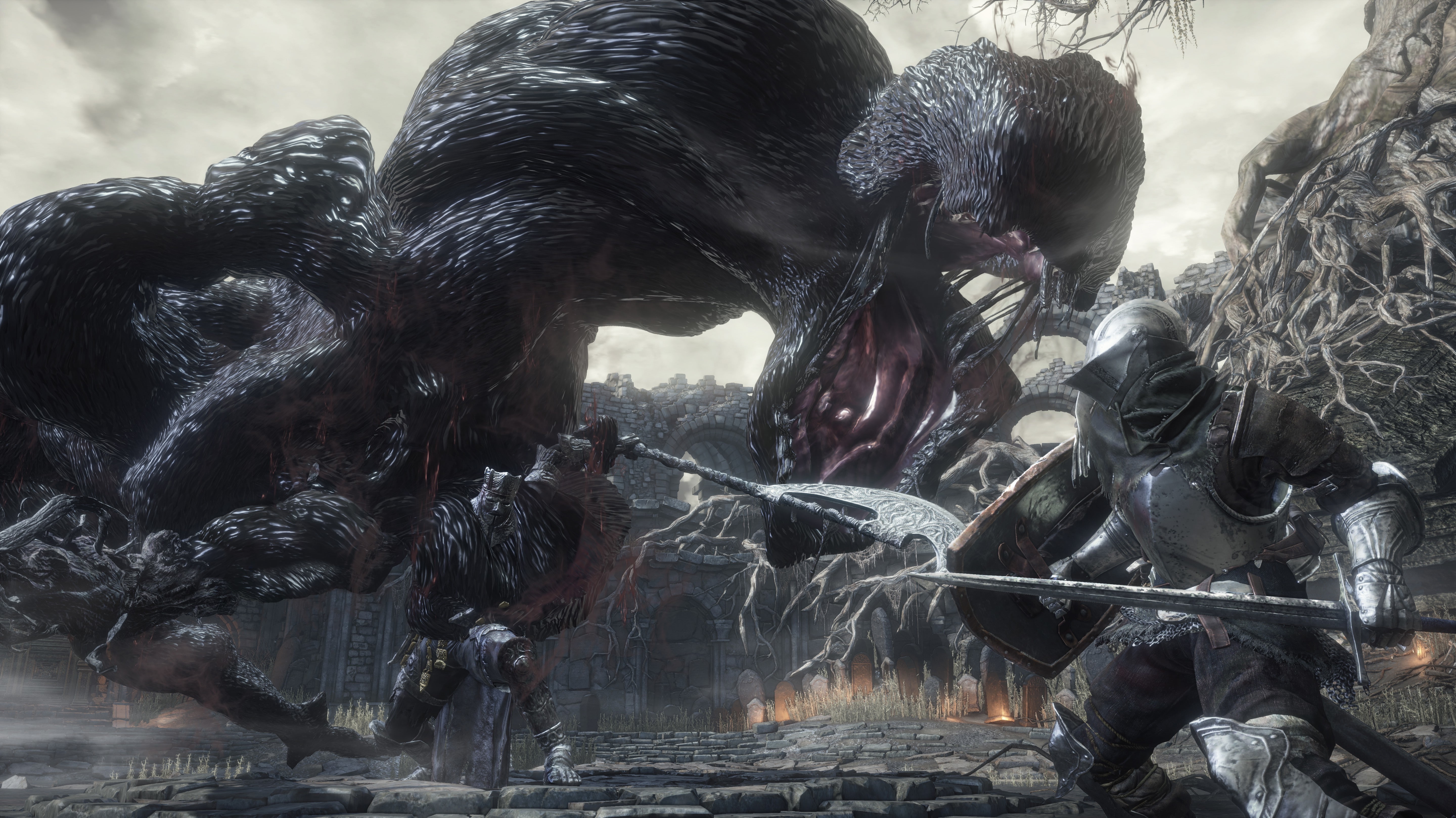 Dark, video games, 5K, sword, Gothic, Dark Souls, fire, castle, Midevil, Dark Souls III, Fighting, landscape, Knights, HD Wallpaper