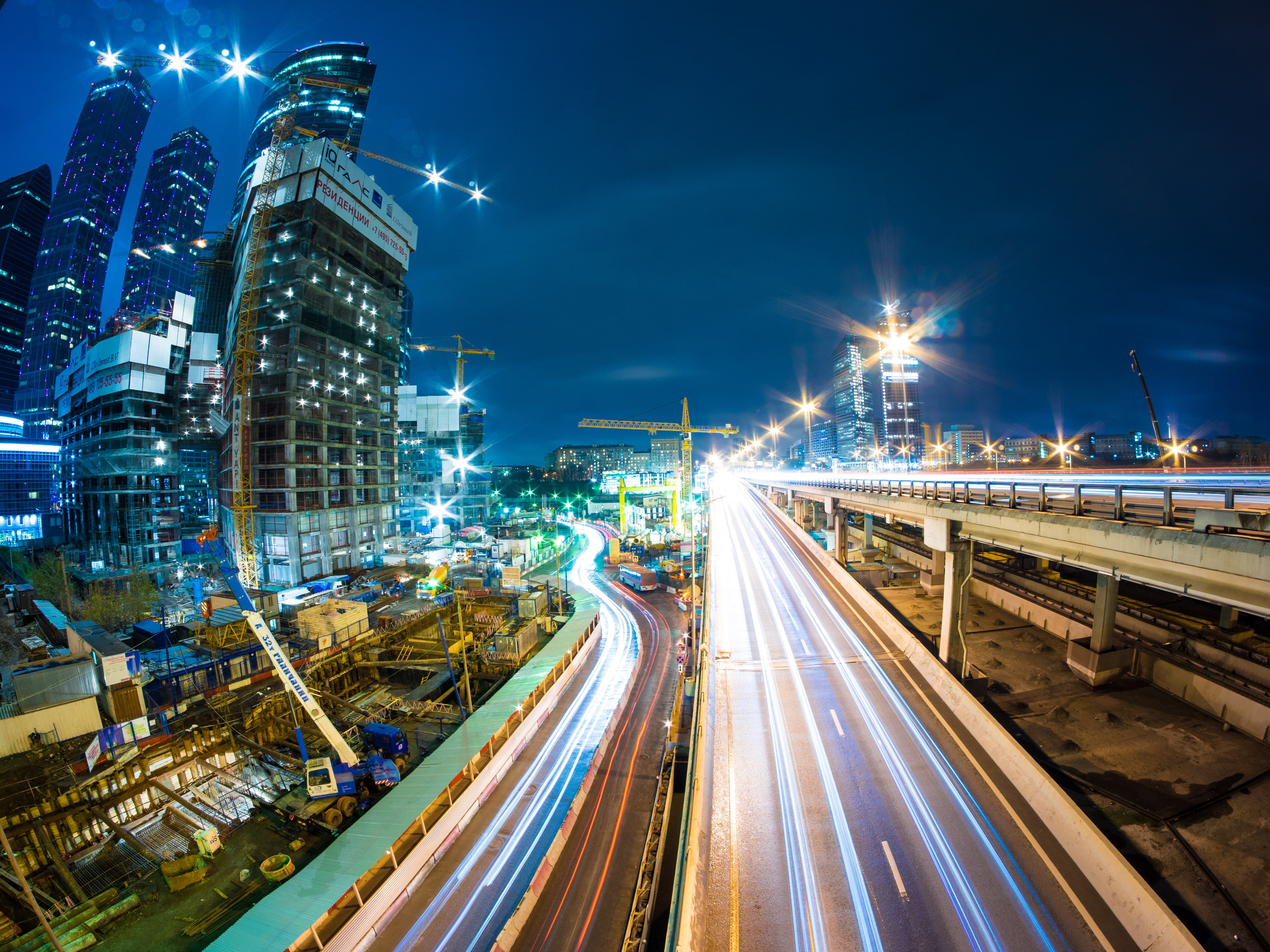 street, downtown District, blurred Motion, business, illuminated, urban Scene, 4K, modern, cars, tower, china - East Asia, MIBC, skyscraper, urban Skyline, HD Wallpaper