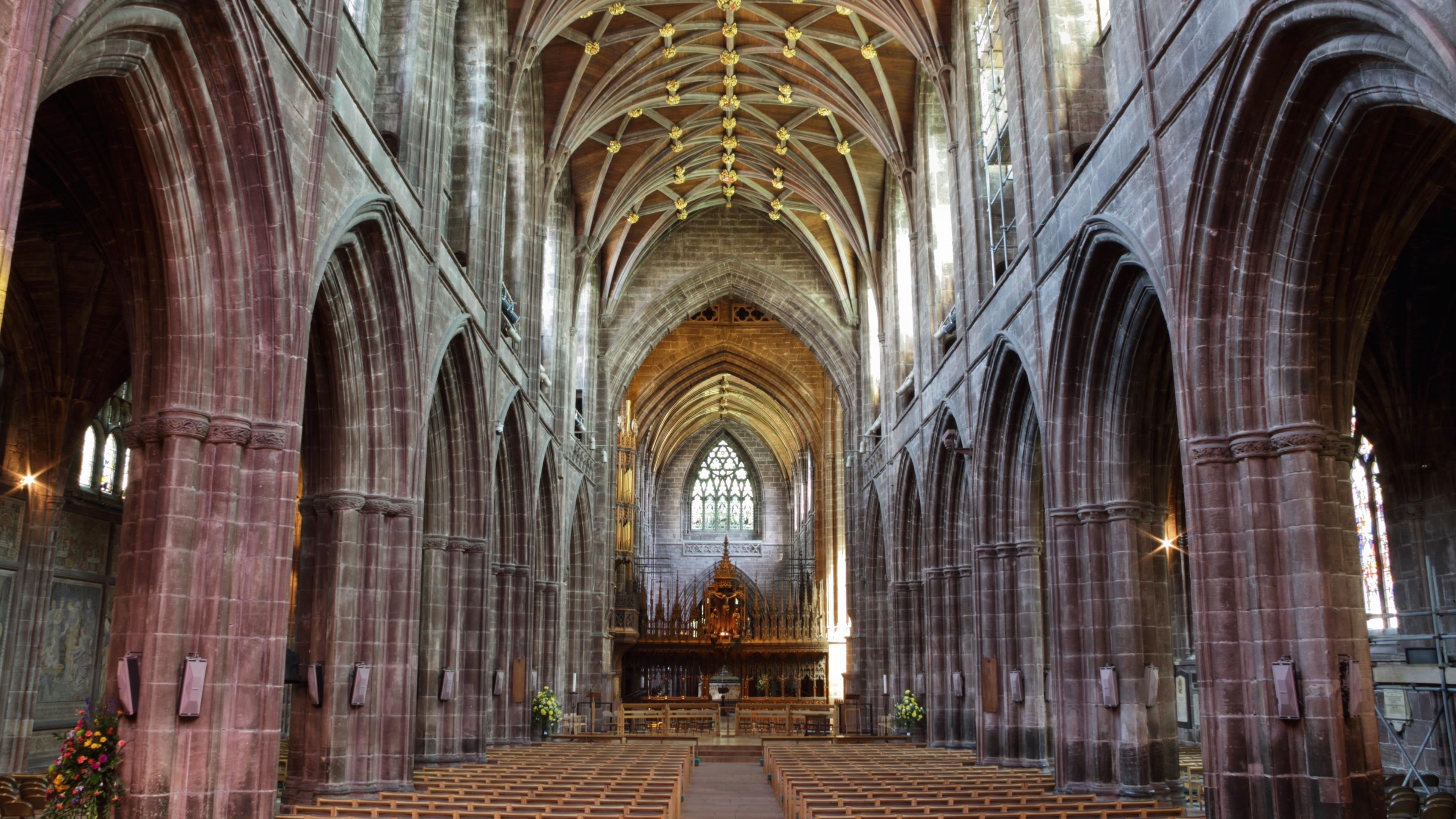 gothic, life, built structure, tourist, belief, building, famous, altar, tourism, architecture, old, no people, structure, roof, tower, aisle, pew, protective covering, HD Wallpaper