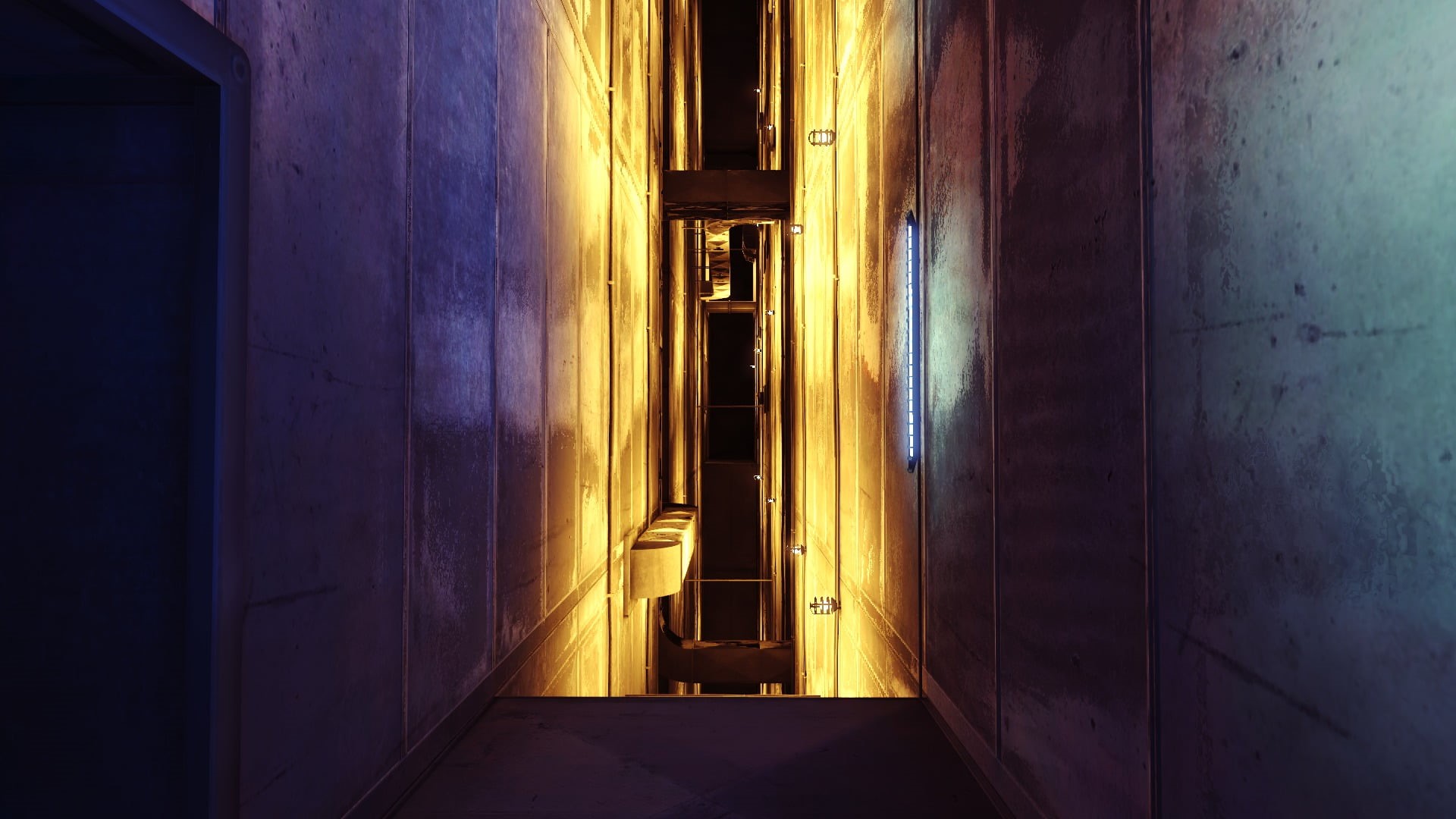 architecture, Mirrors Edge, screen shot, arcade, wood - material, doorway, no people, domestic room, empty, entrance, the way forward, closed, HD Wallpaper