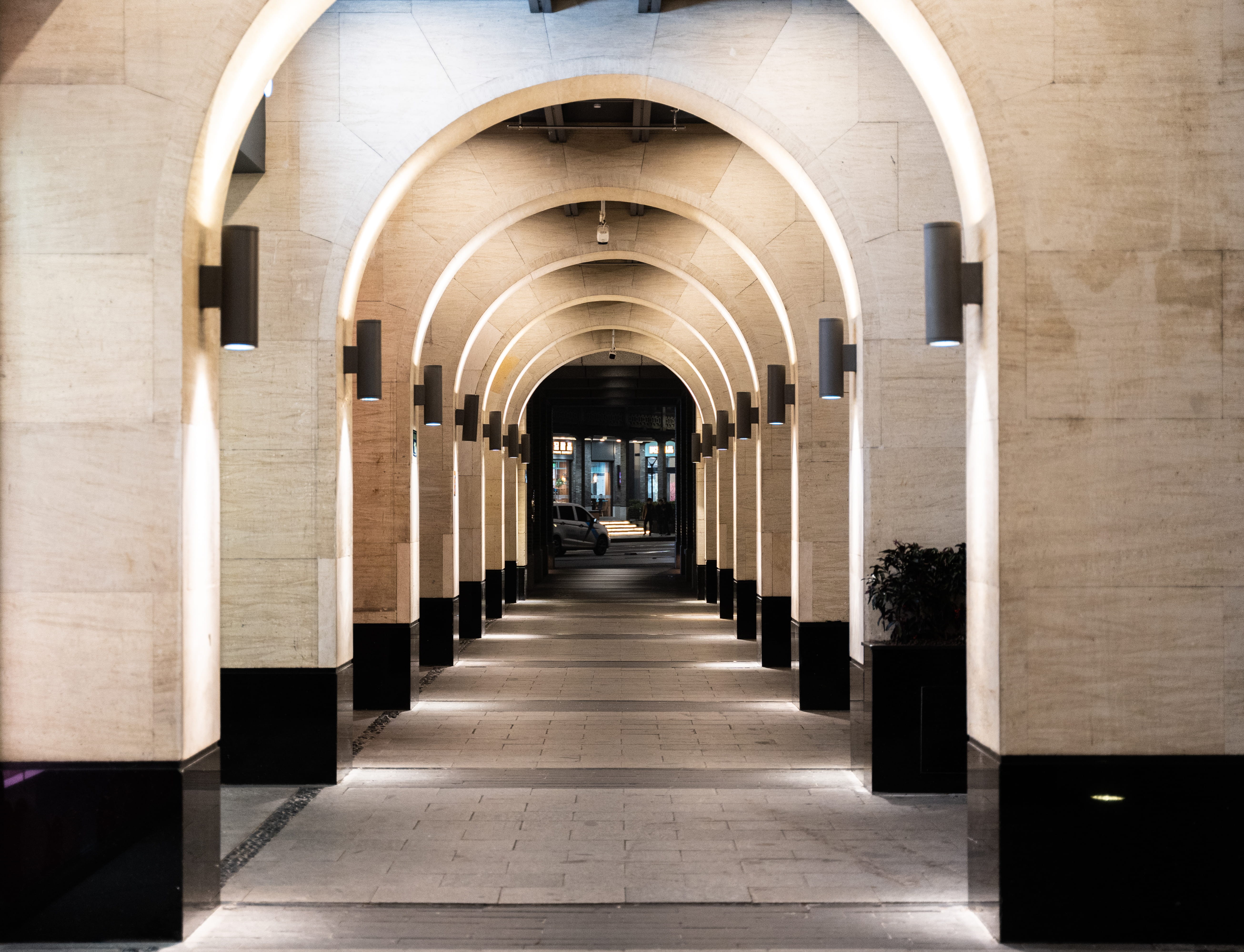 built structure, direction, 5K, hangzhou, building, flagstone, interior design, vase, arch, night, pottery, no people, architectural column, crypt, empty, HD Wallpaper