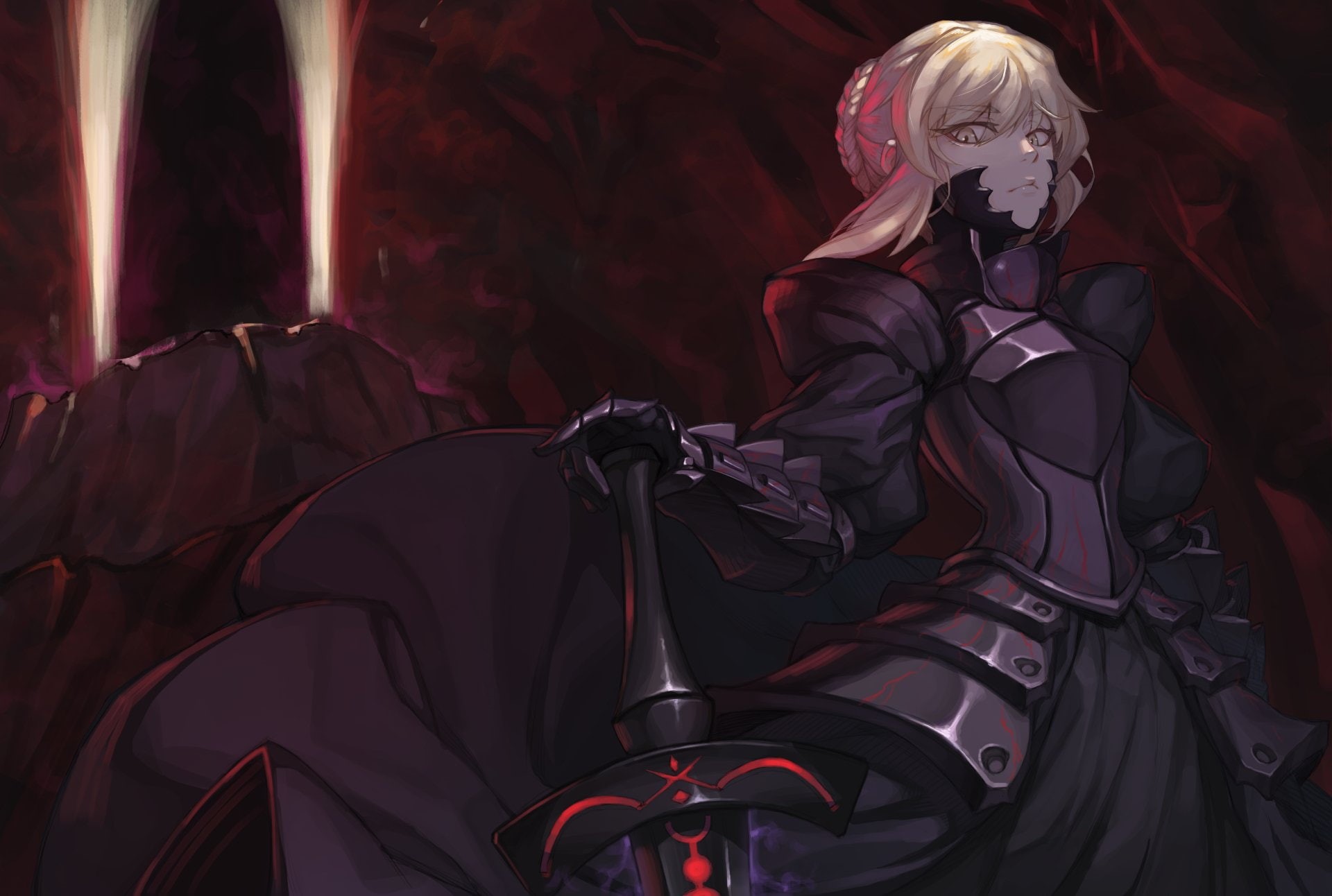 1080P, Fate Series, Fate/Grand Order, Saber Alter, HD Wallpaper