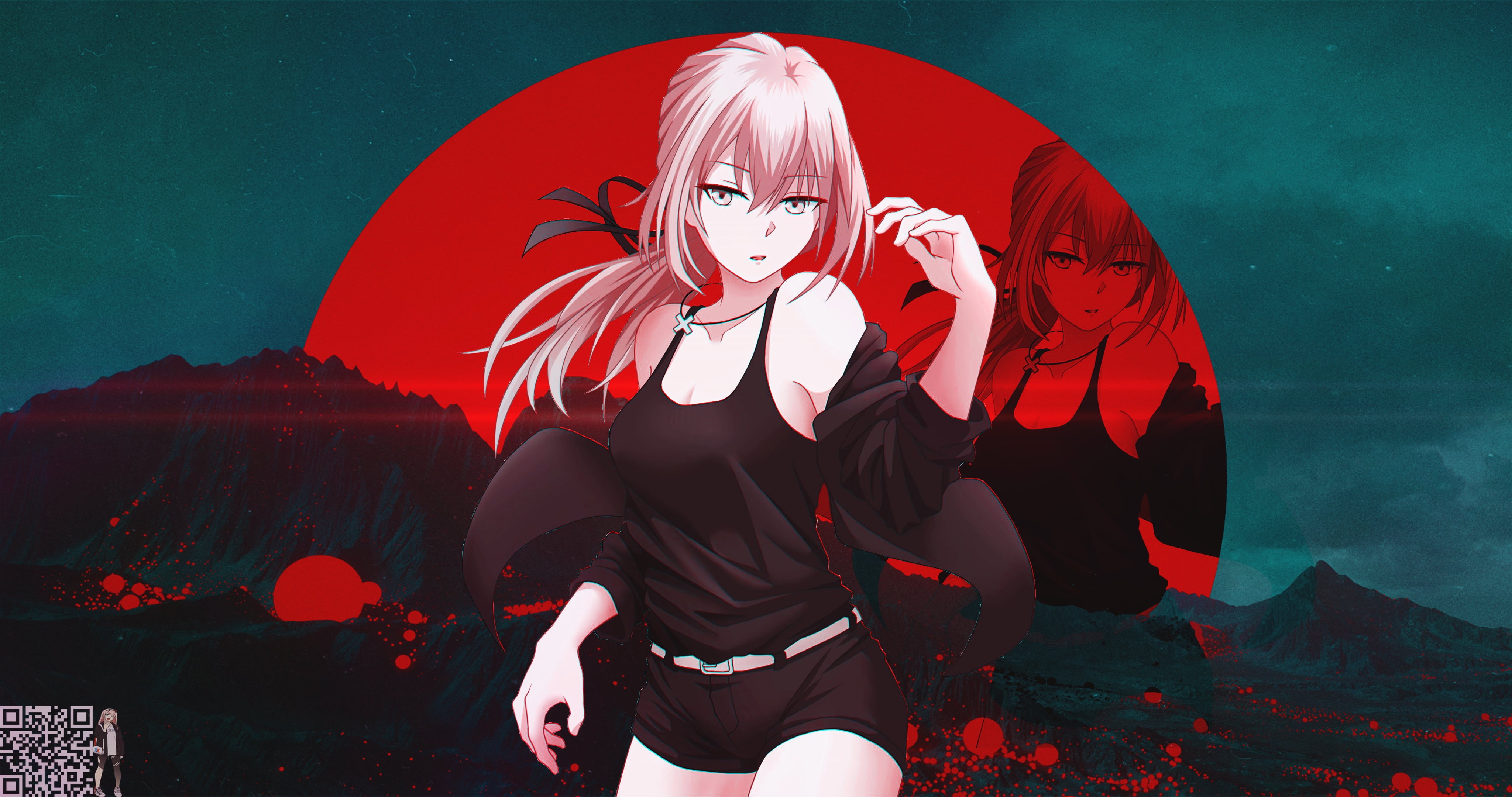 4K, pink hair, Fate Series, pants, anime girls, Saber Alter, Saber, anime, HD Wallpaper
