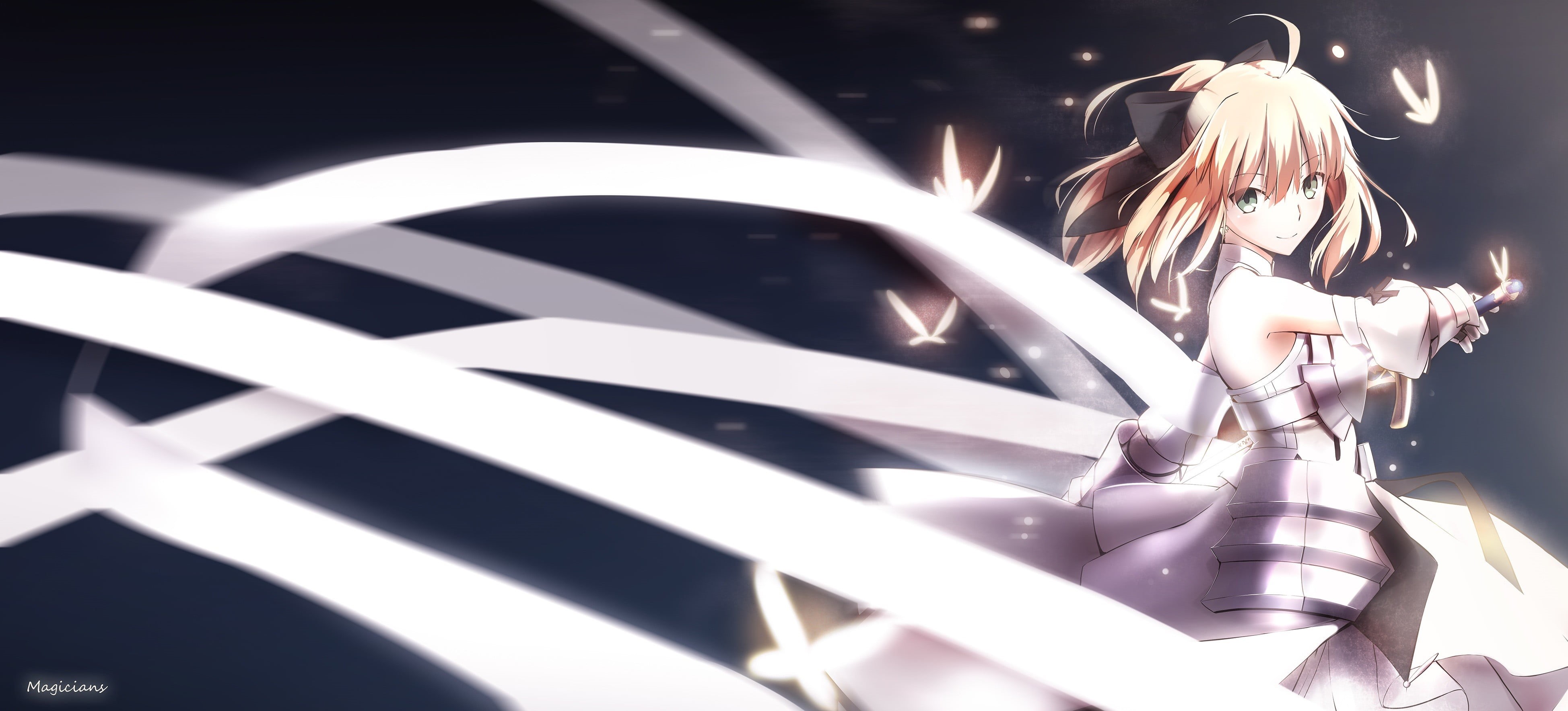 shadow, hair, sword, character, Fate Series, anime girls, armor, fashion, beautiful woman, glasses, anime, luxury, young women, arts culture and entertainment, HD Wallpaper